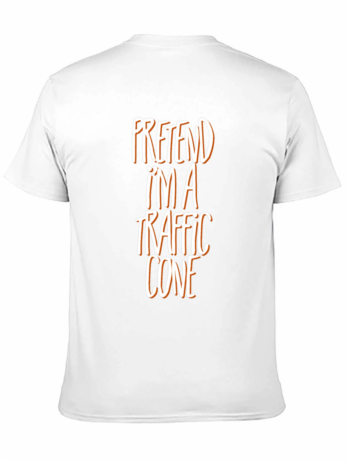 Pretend Im a Traffic Cone Funny Graphic Tee
