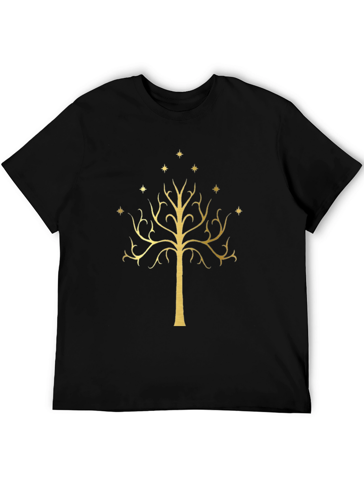 LOTR White Tree of Gondor Black T-Shirt