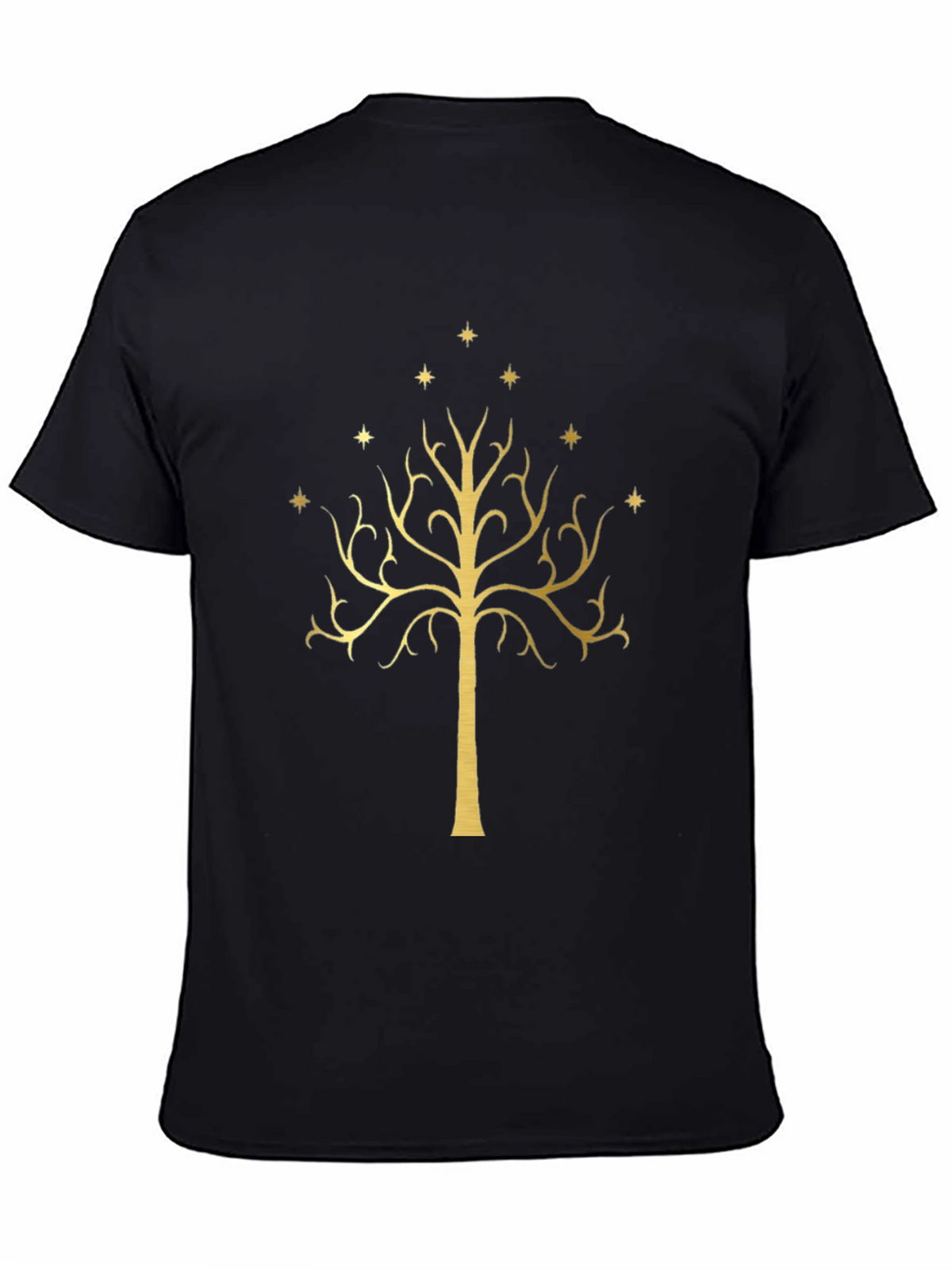 LOTR White Tree of Gondor Black T-Shirt