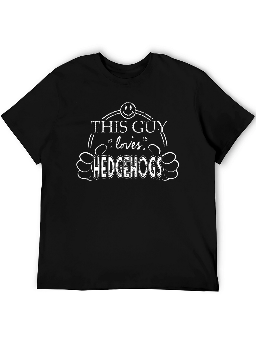 This Guy Loves Hedgehogs T-Shirt - Novelty Graphic Tee
