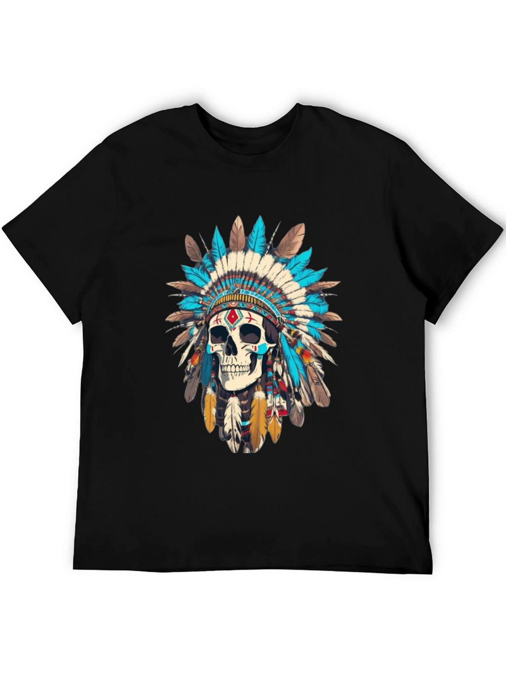 Skull Chief T-Shirt - Black