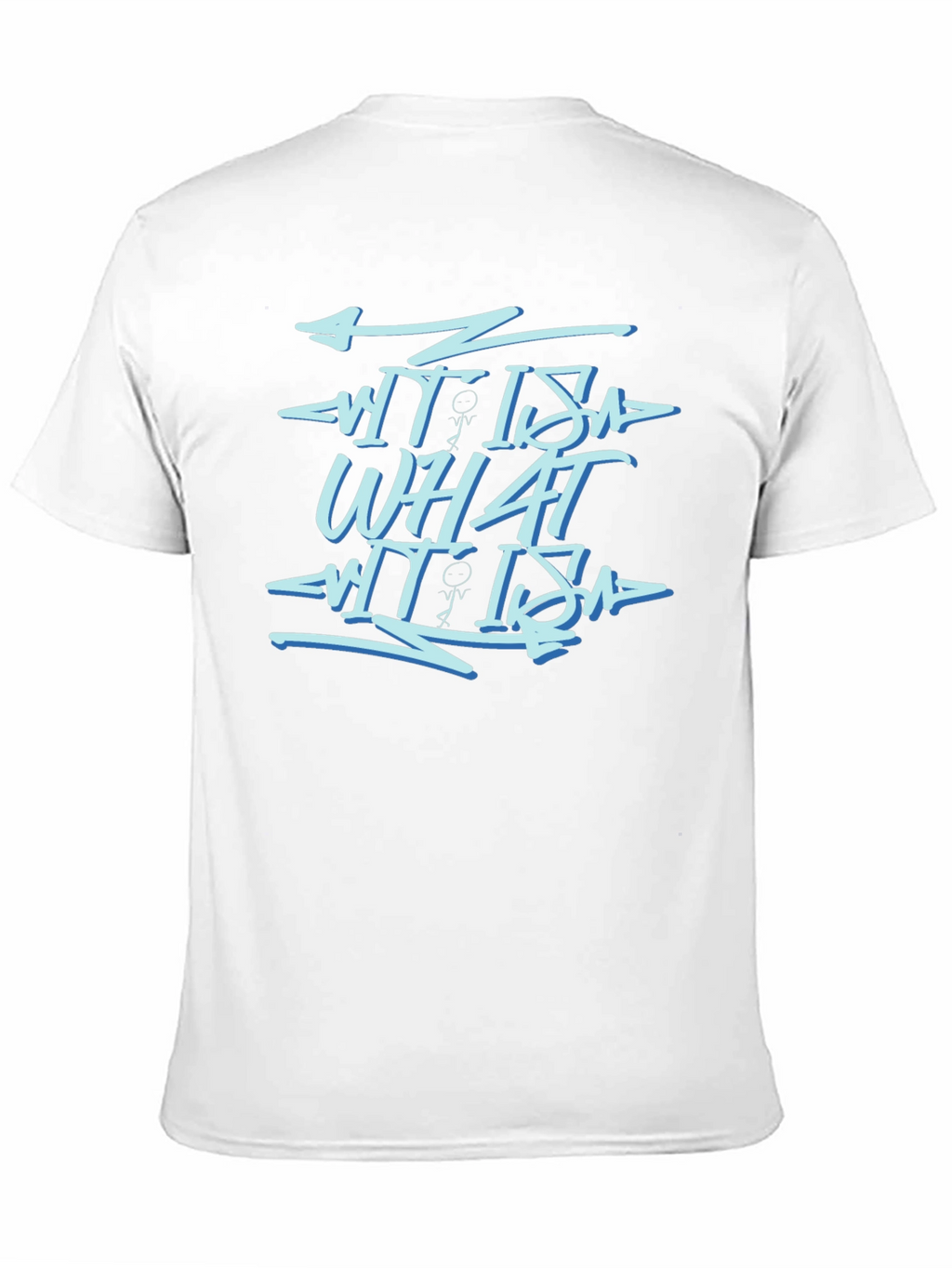 What It Is Black Graphic Print Tee