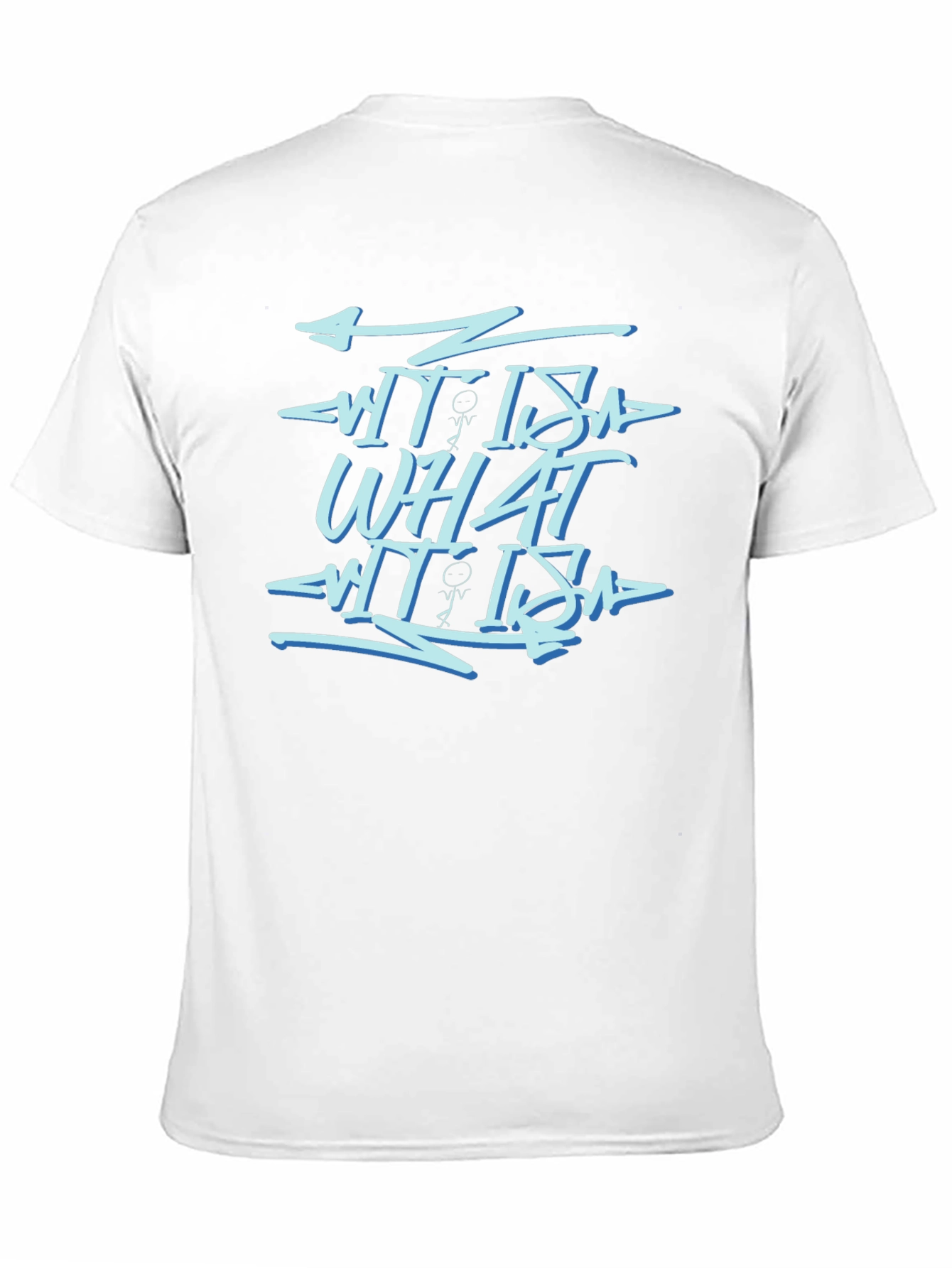 What It Is Black Graphic Print Tee