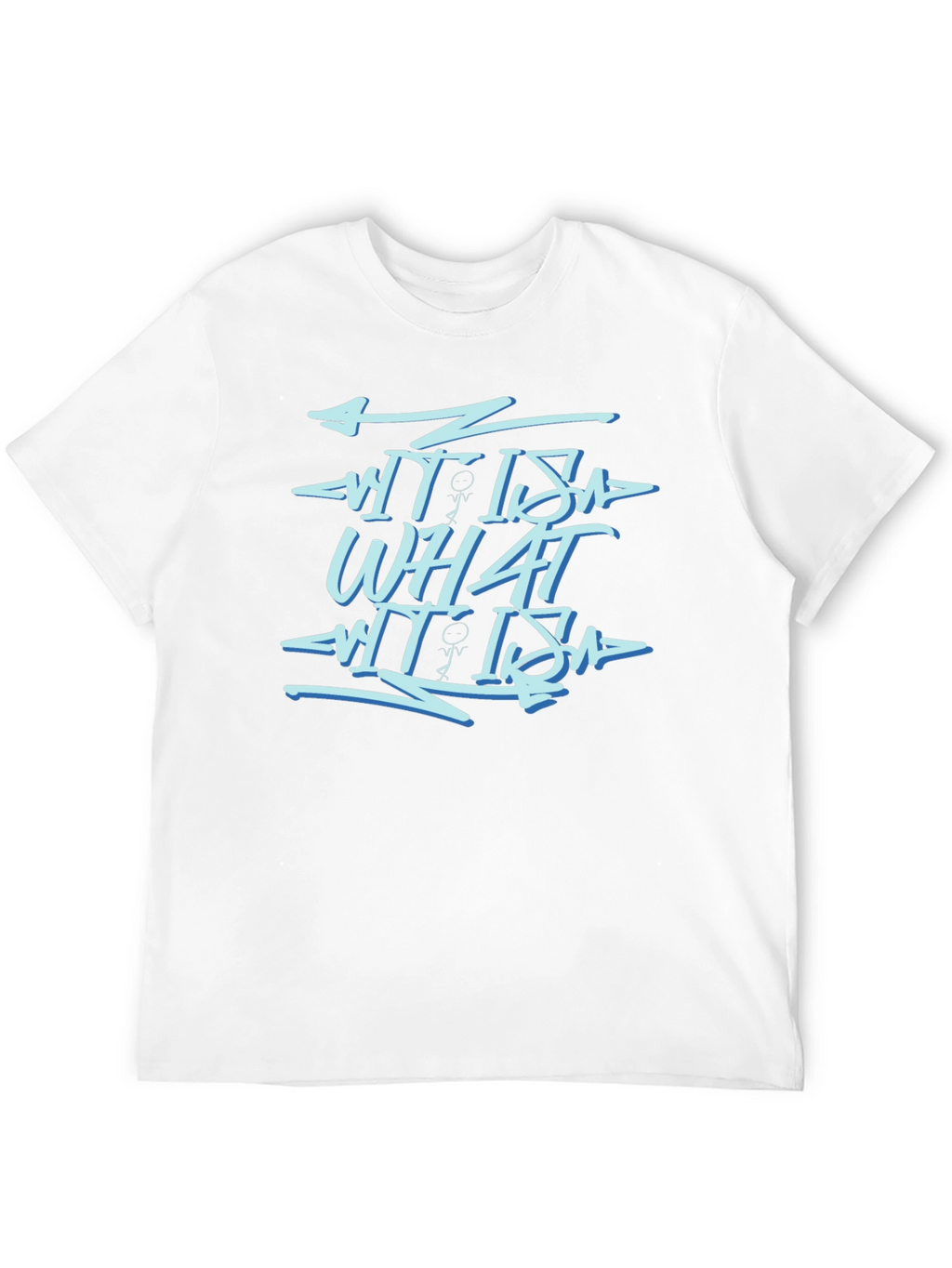 What It Is Black Graphic Print Tee