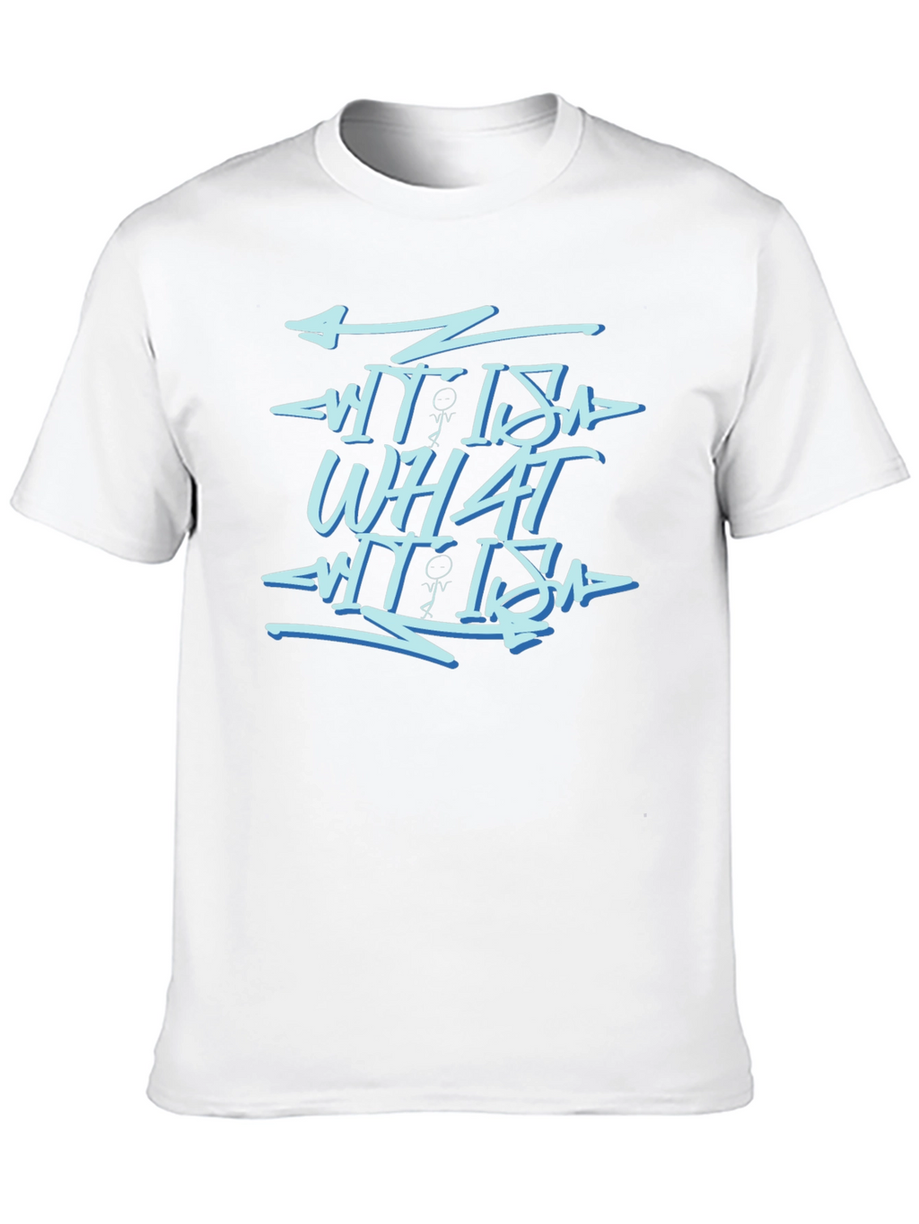 What It Is Black Graphic Print Tee