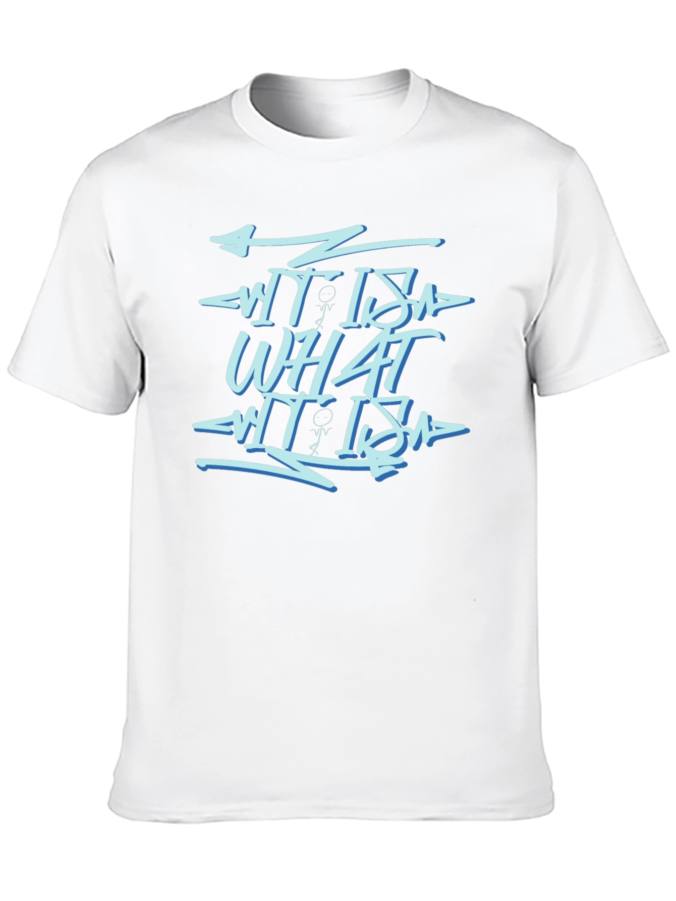 What It Is Black Graphic Print Tee