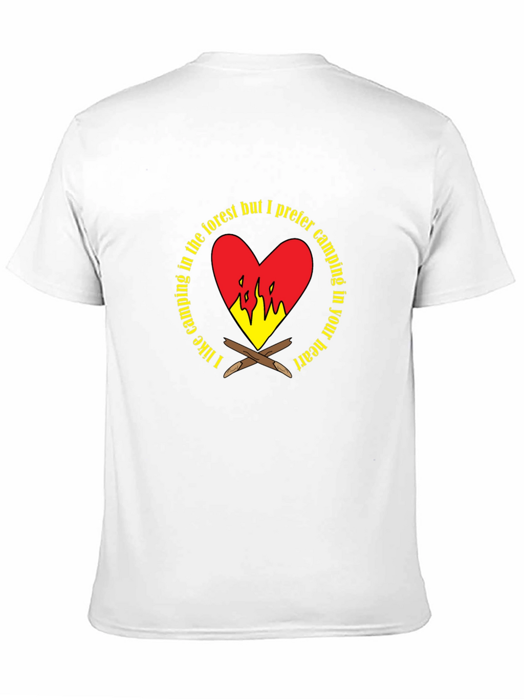 Camping Heart Graphic T-Shirt