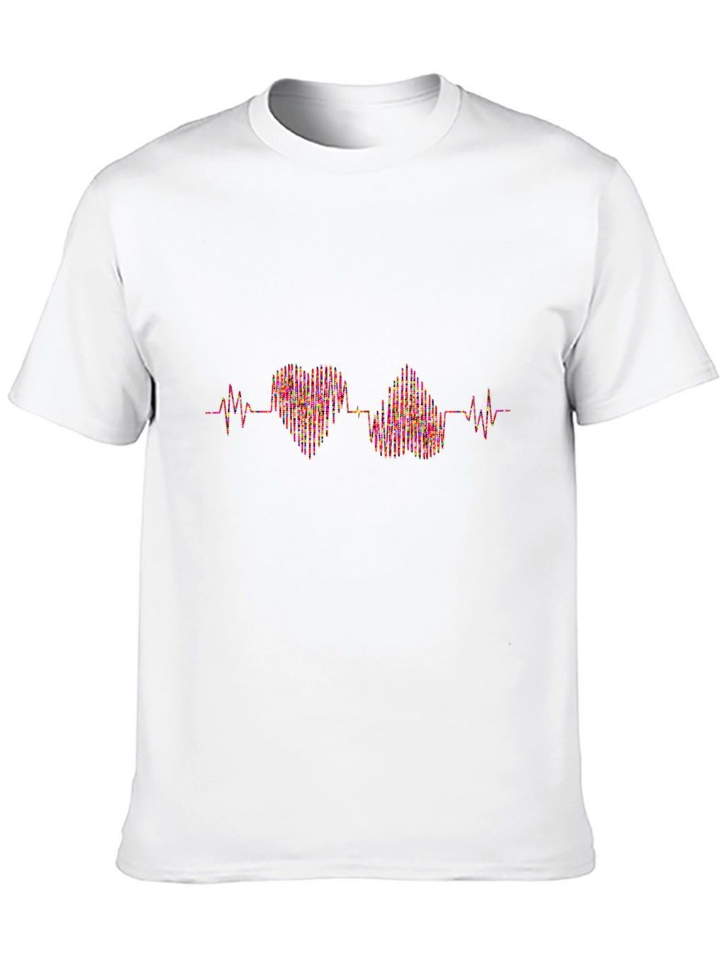 Heartbeat Graphic Black T-Shirt