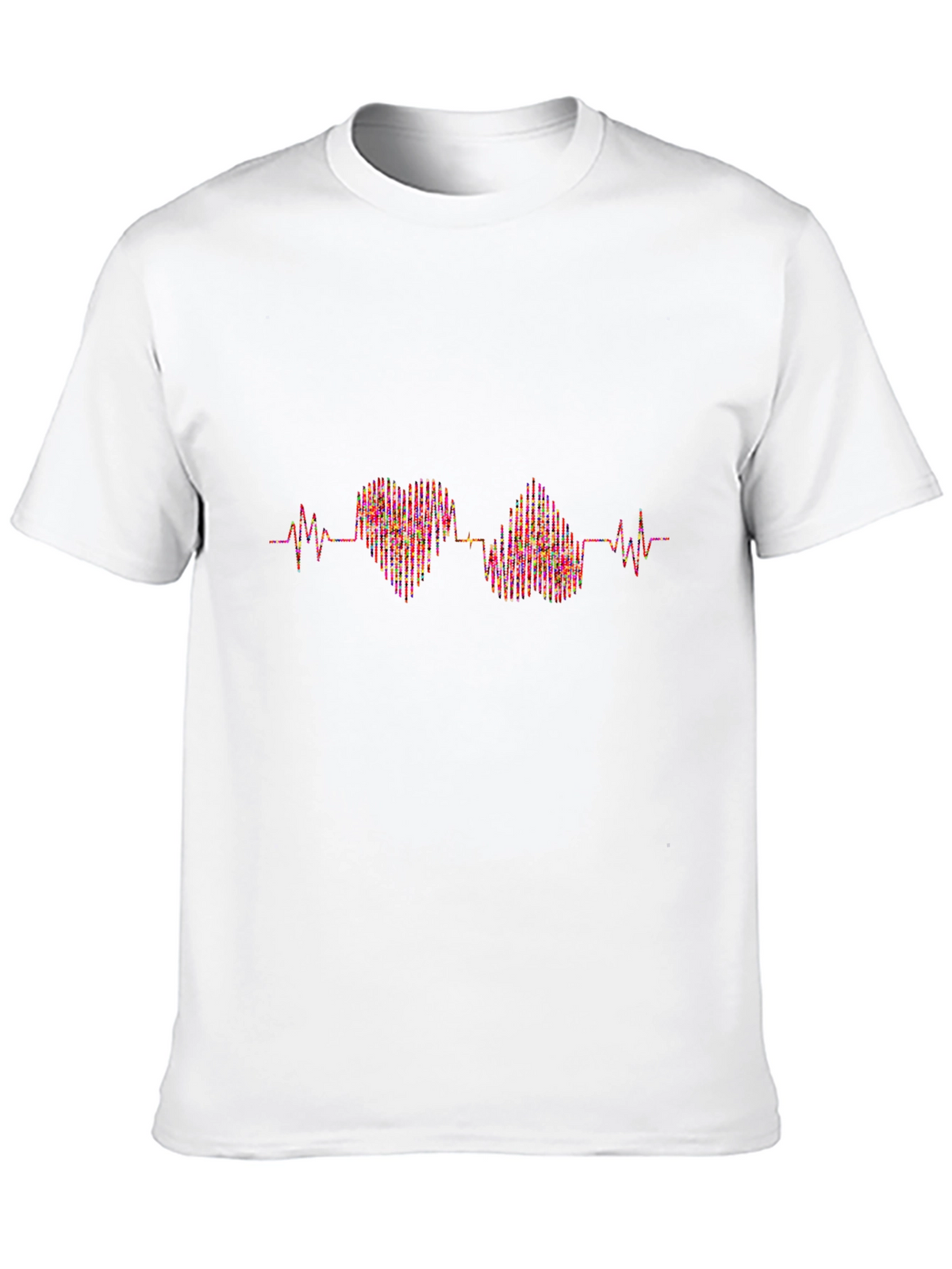 Heartbeat Graphic Black T-Shirt