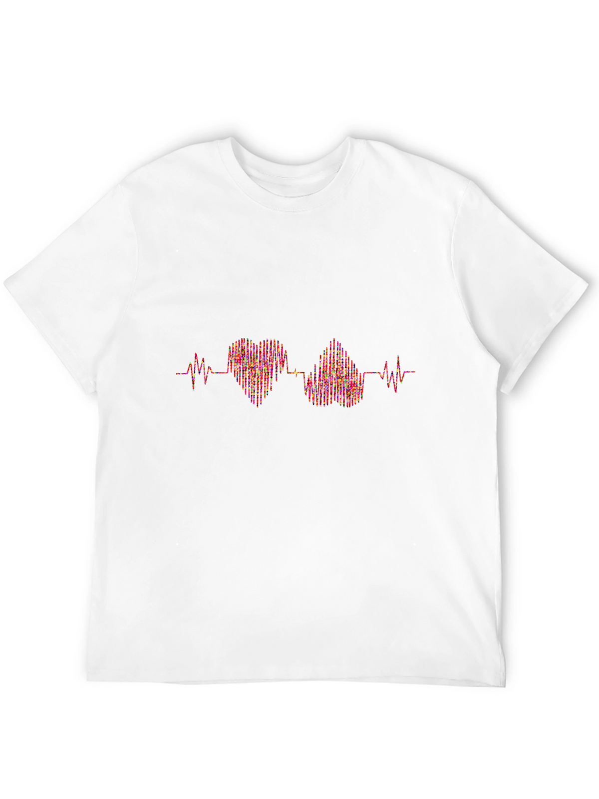 Heartbeat Graphic Black T-Shirt