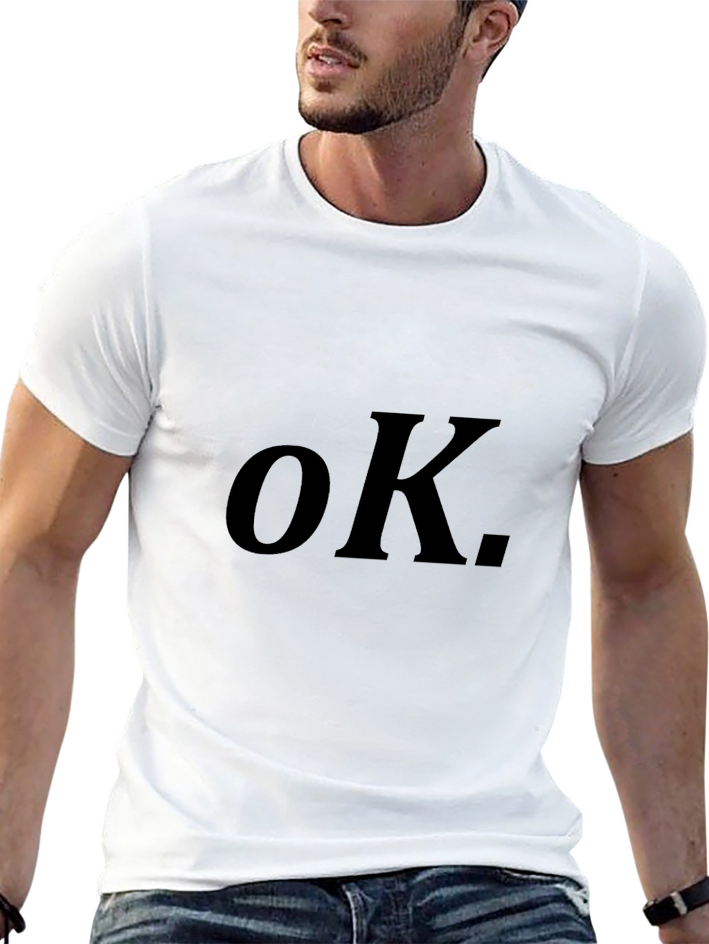 OK. Graphic Tee - Classic Black Comfort