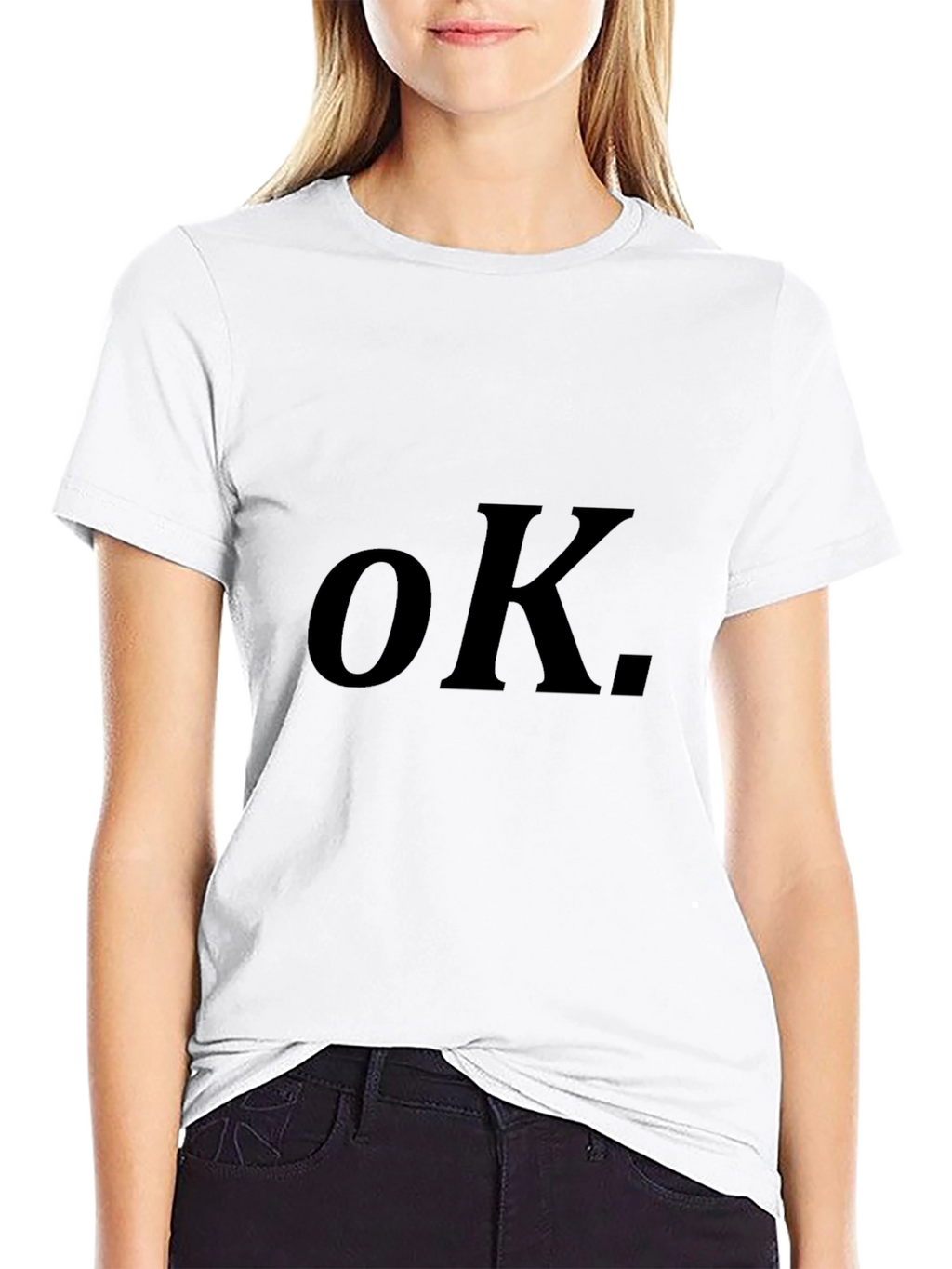 OK. Graphic Tee - Classic Black Comfort