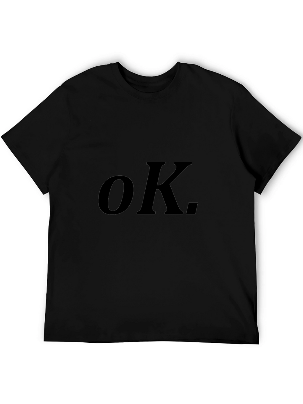 OK. Graphic Tee - Classic Black Comfort