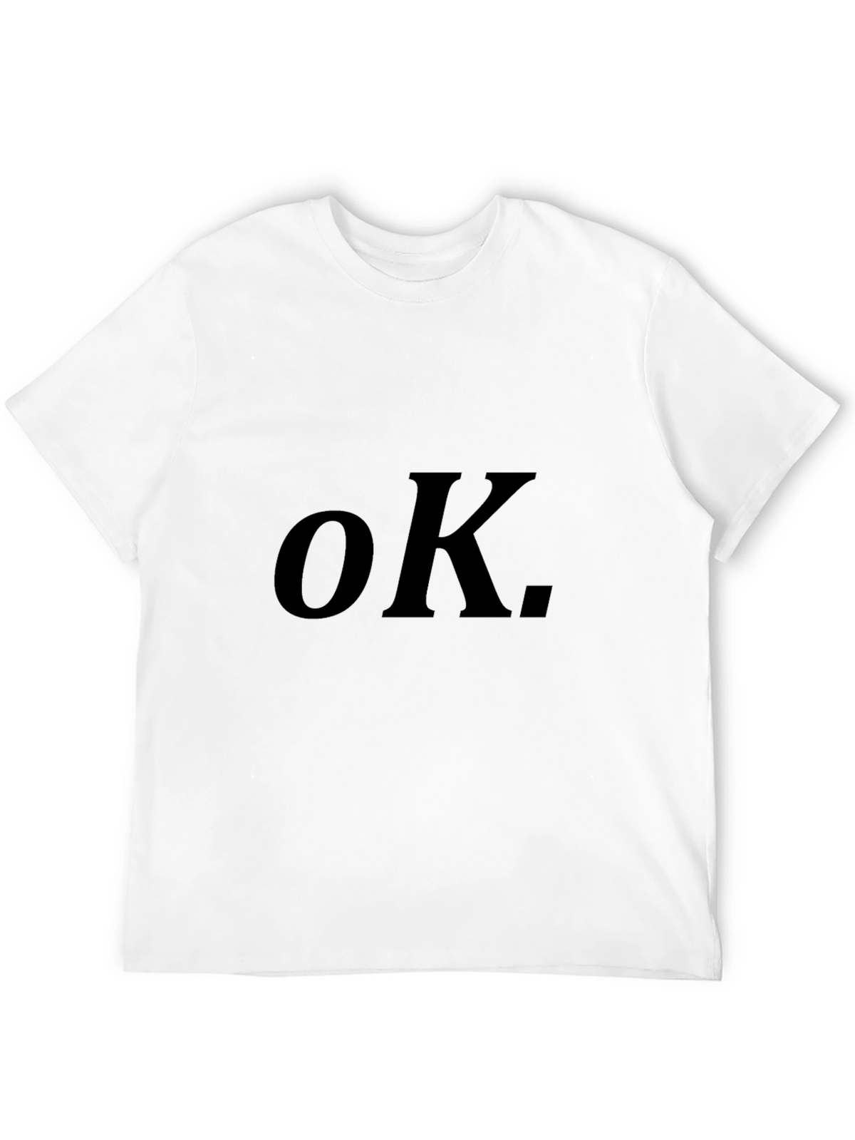 OK. Graphic Tee - Classic Black Comfort