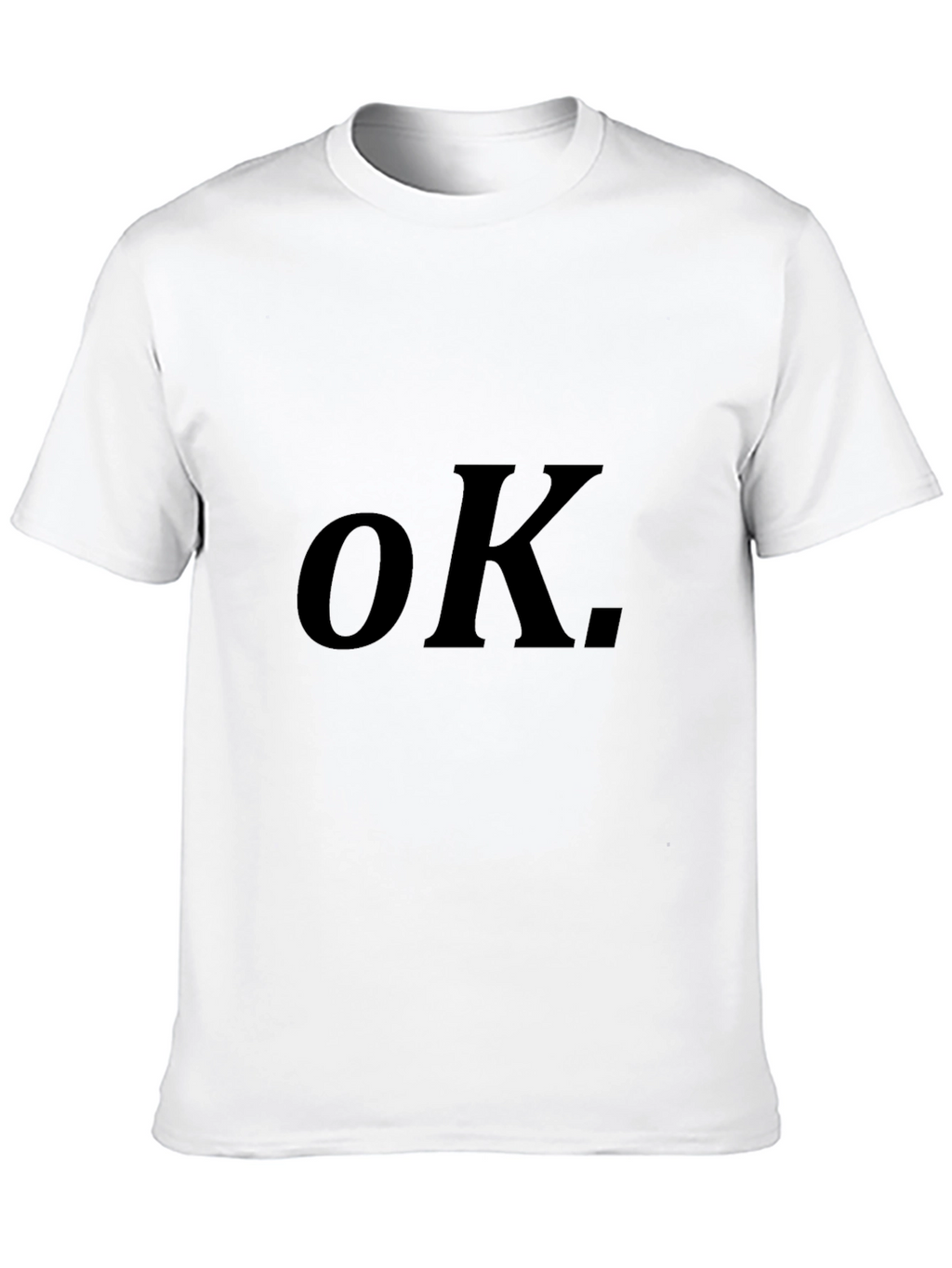OK. Graphic Tee - Classic Black Comfort