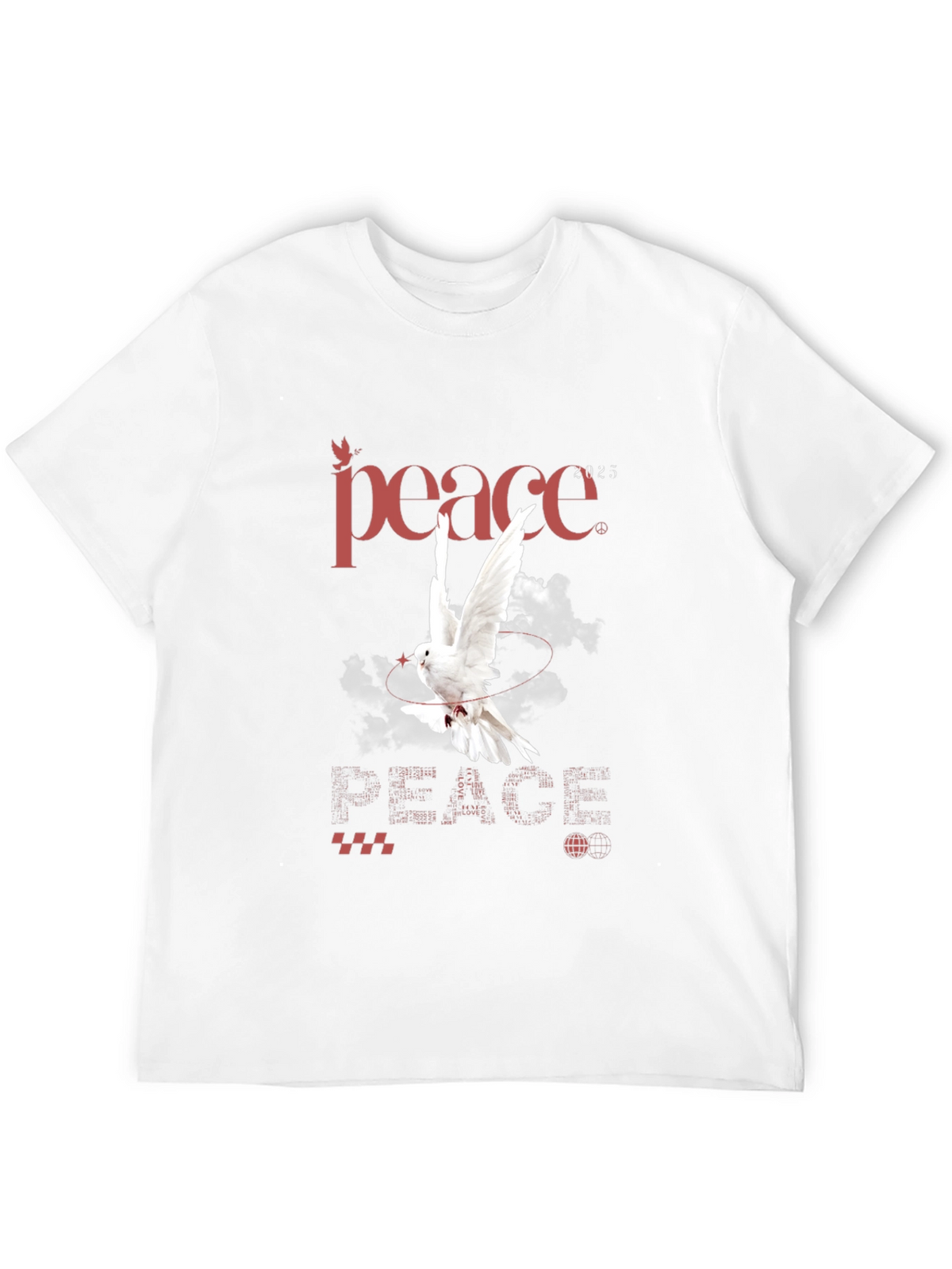 Peace Dove Graphic T-Shirt - Stylish Mens Tee