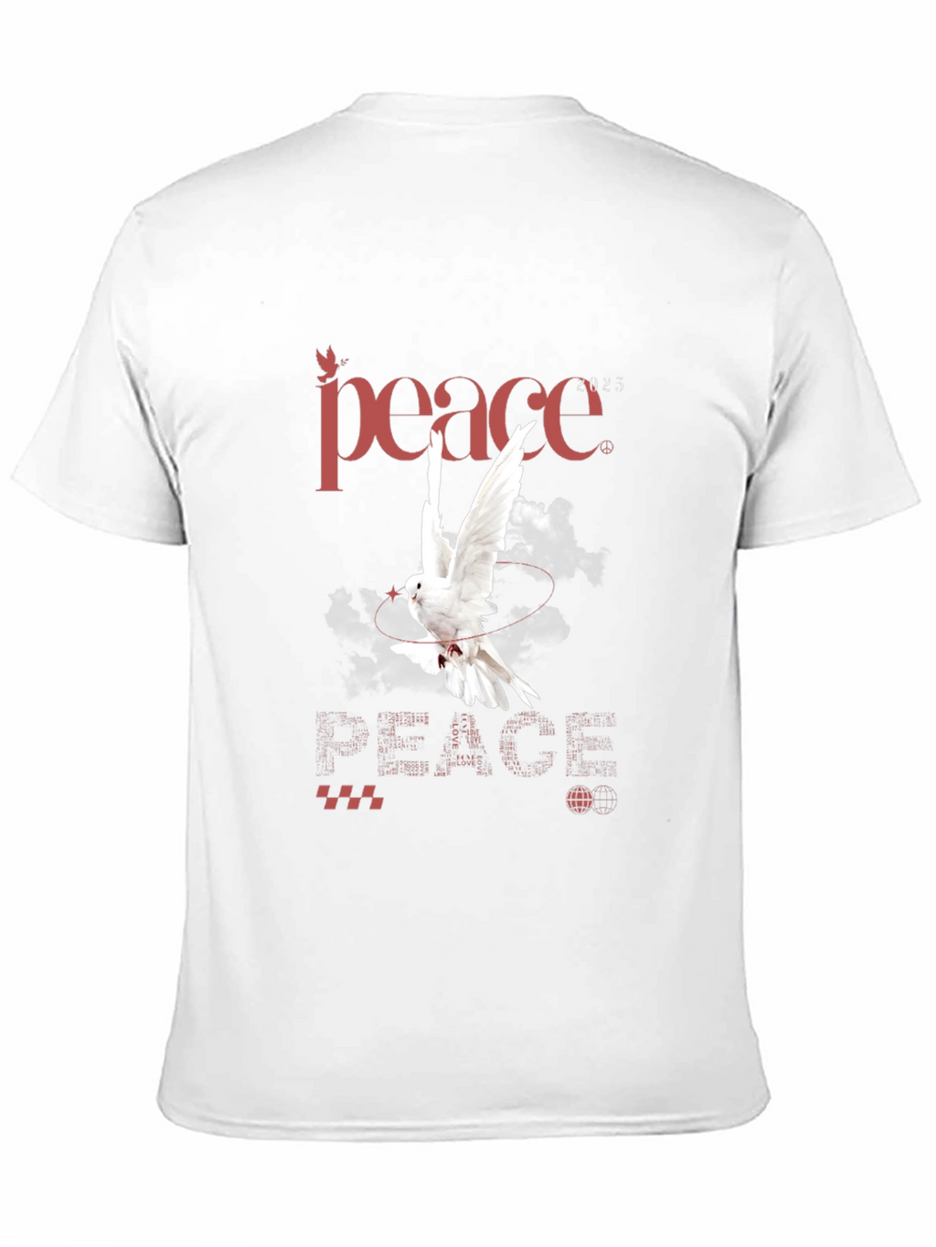 Peace Dove Graphic T-Shirt - Stylish Mens Tee