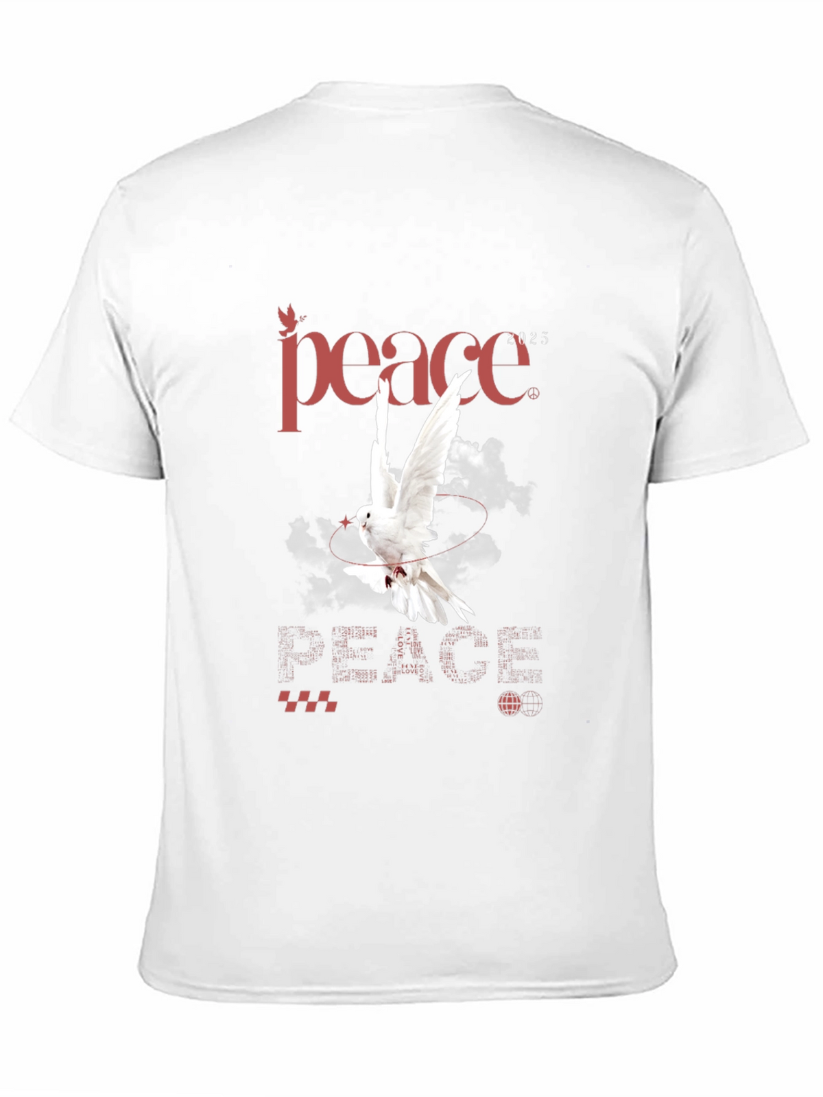 Peace Dove Graphic T-Shirt - Stylish Mens Tee