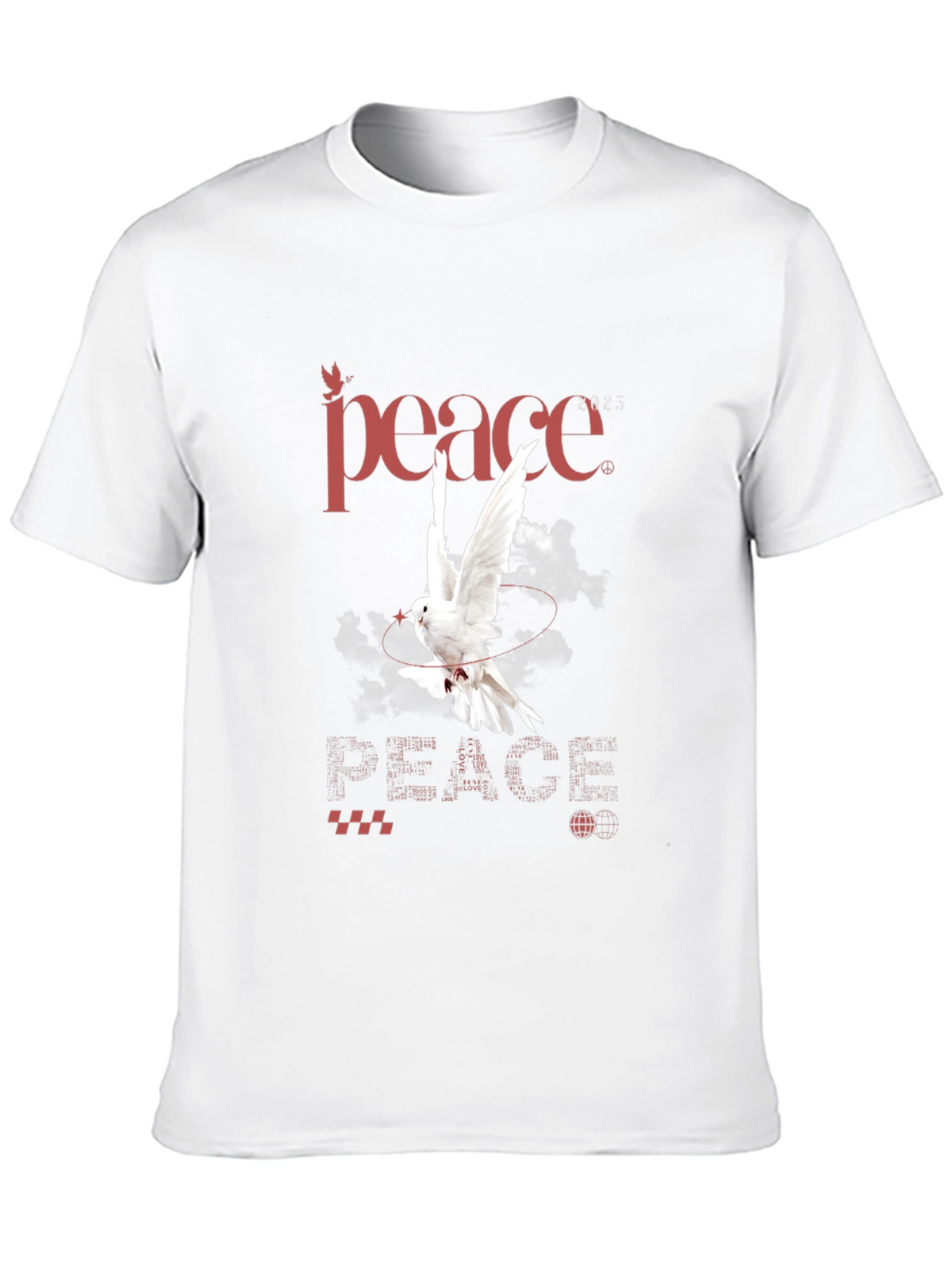 Peace Dove Graphic T-Shirt - Stylish Mens Tee