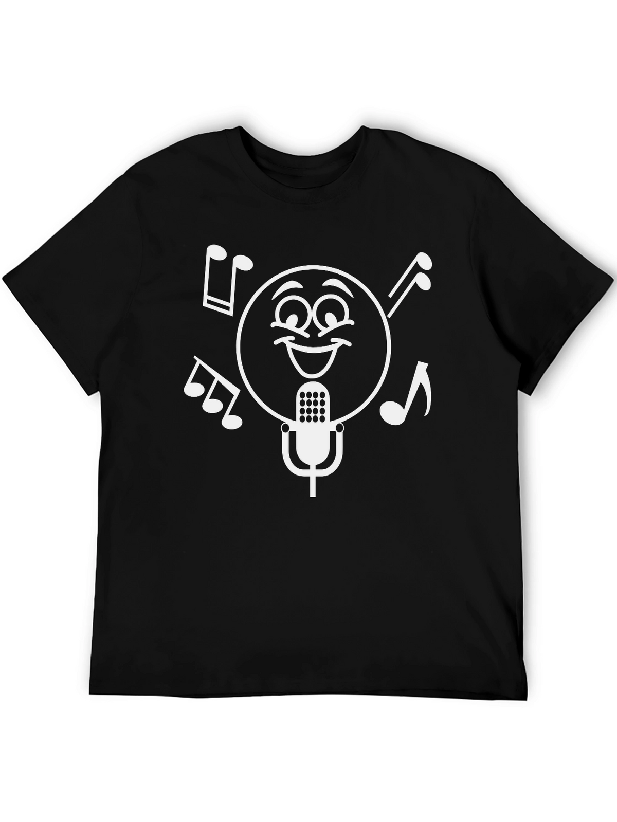 Musical Emoji T-Shirt - Black Cotton Tee