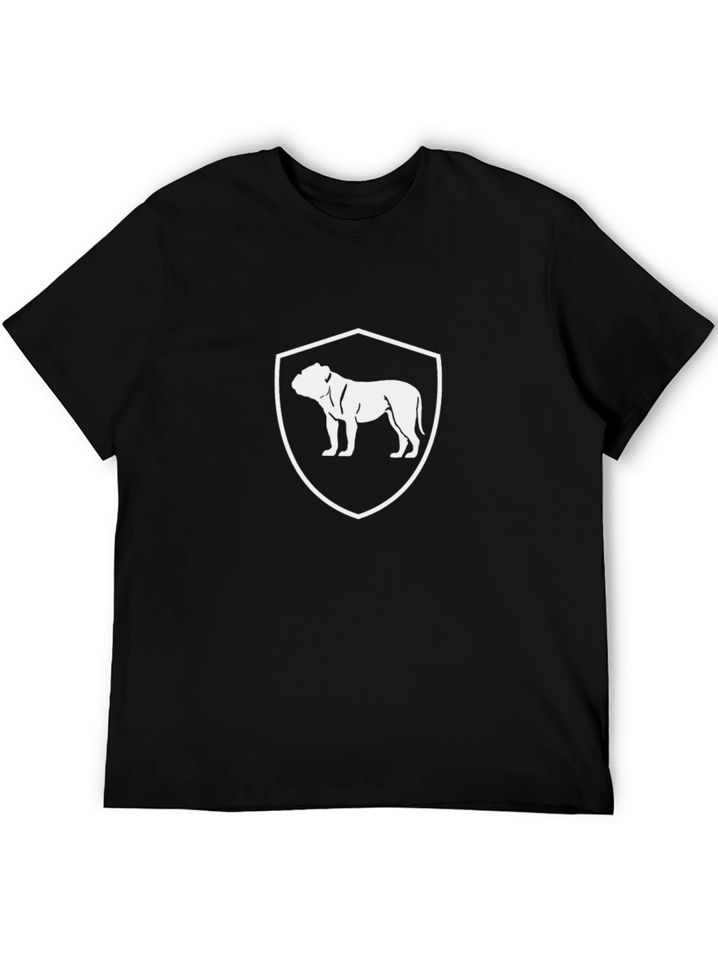 Bulldog Crest Graphic T-Shirt - Black
