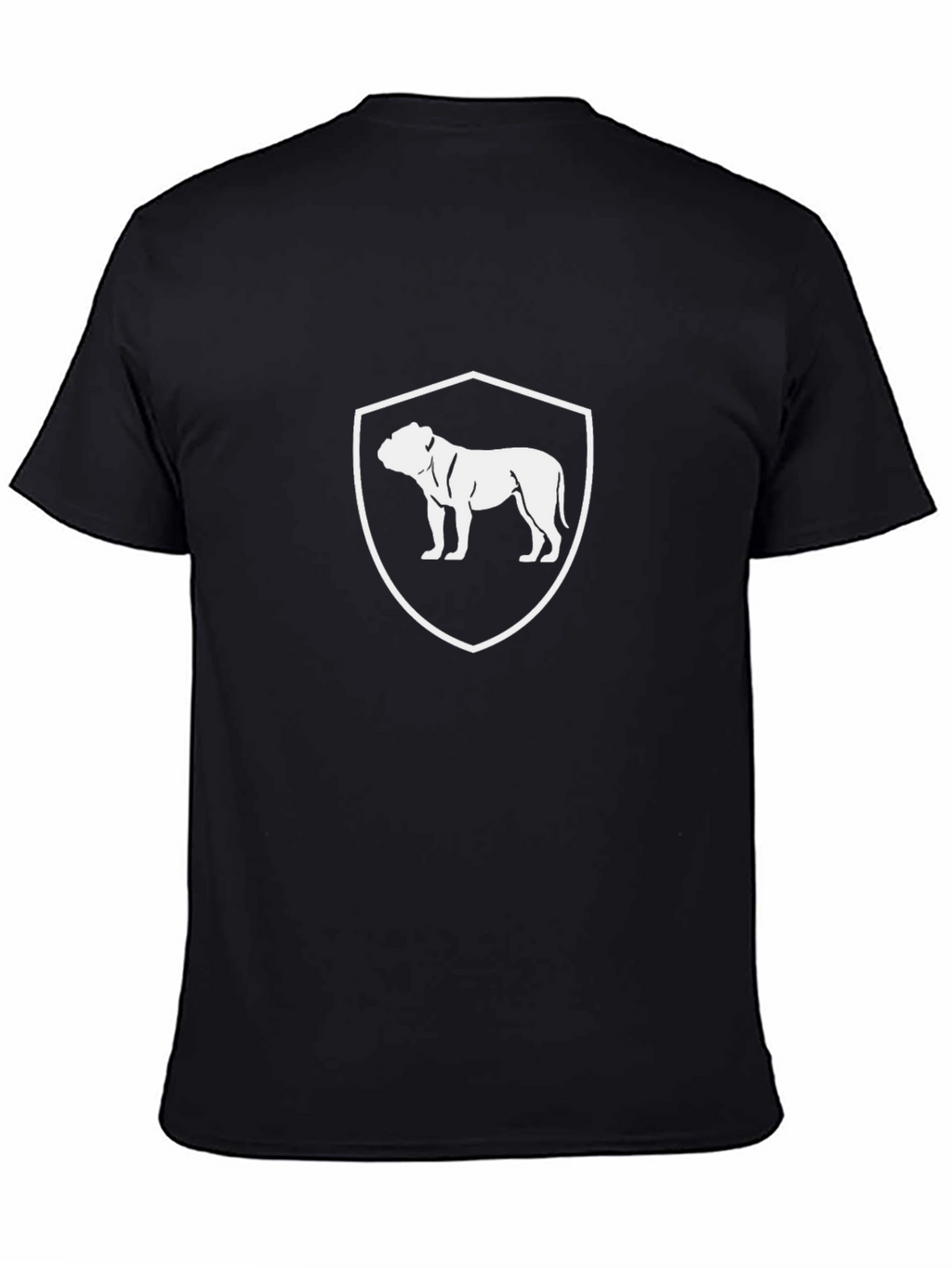 Bulldog Crest Graphic T-Shirt - Black
