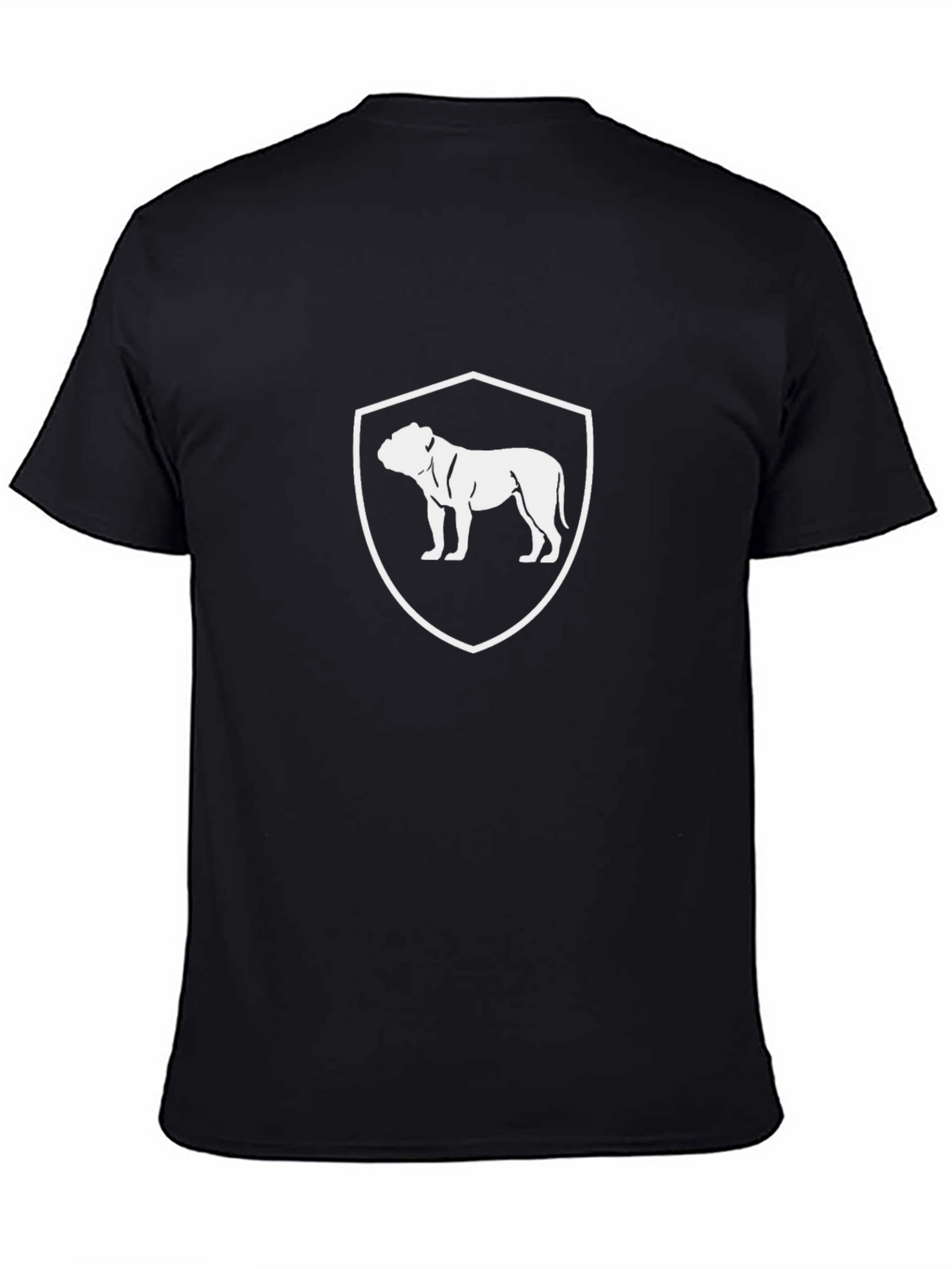 Bulldog Crest Graphic T-Shirt - Black