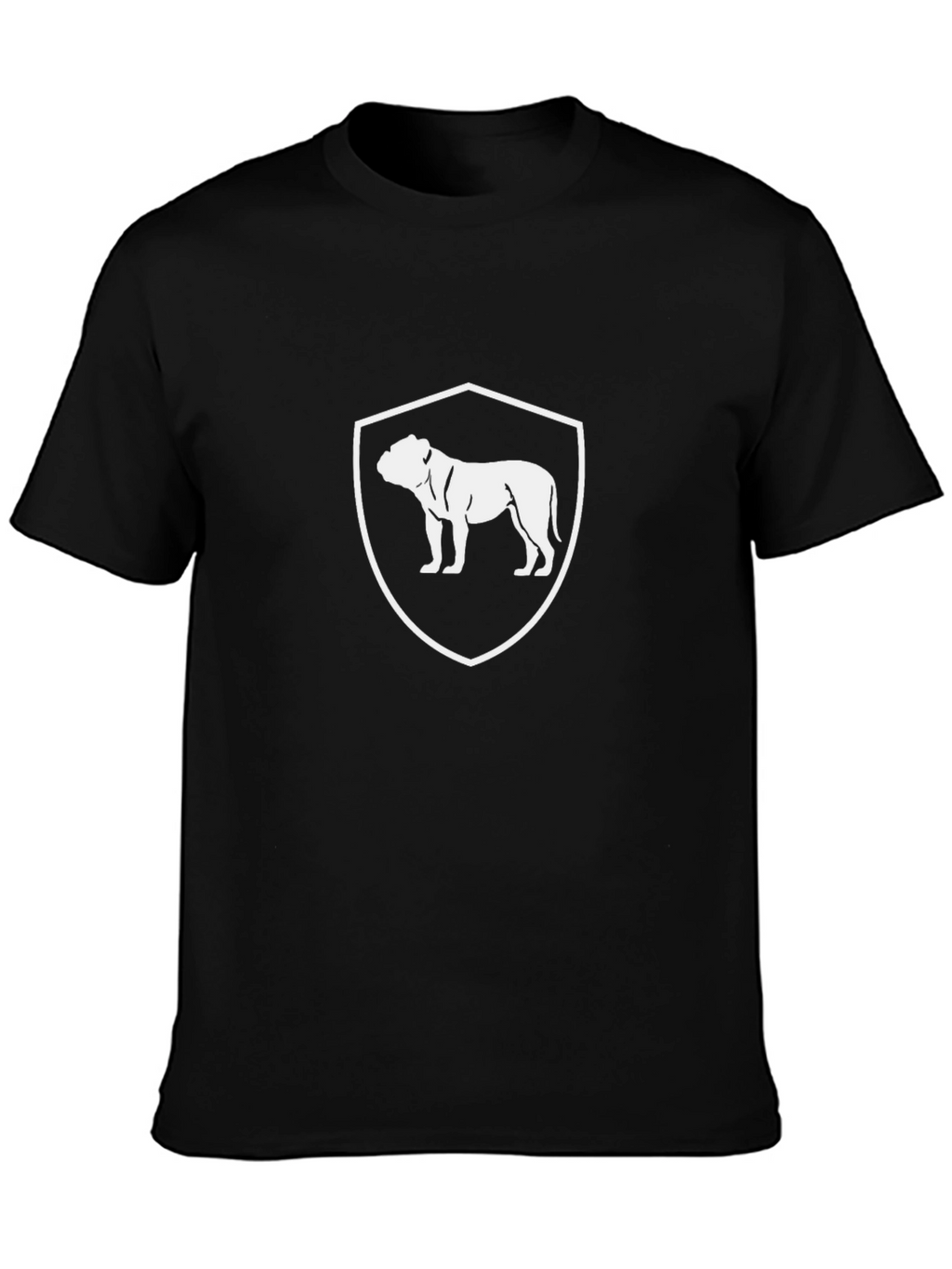Bulldog Crest Graphic T-Shirt - Black