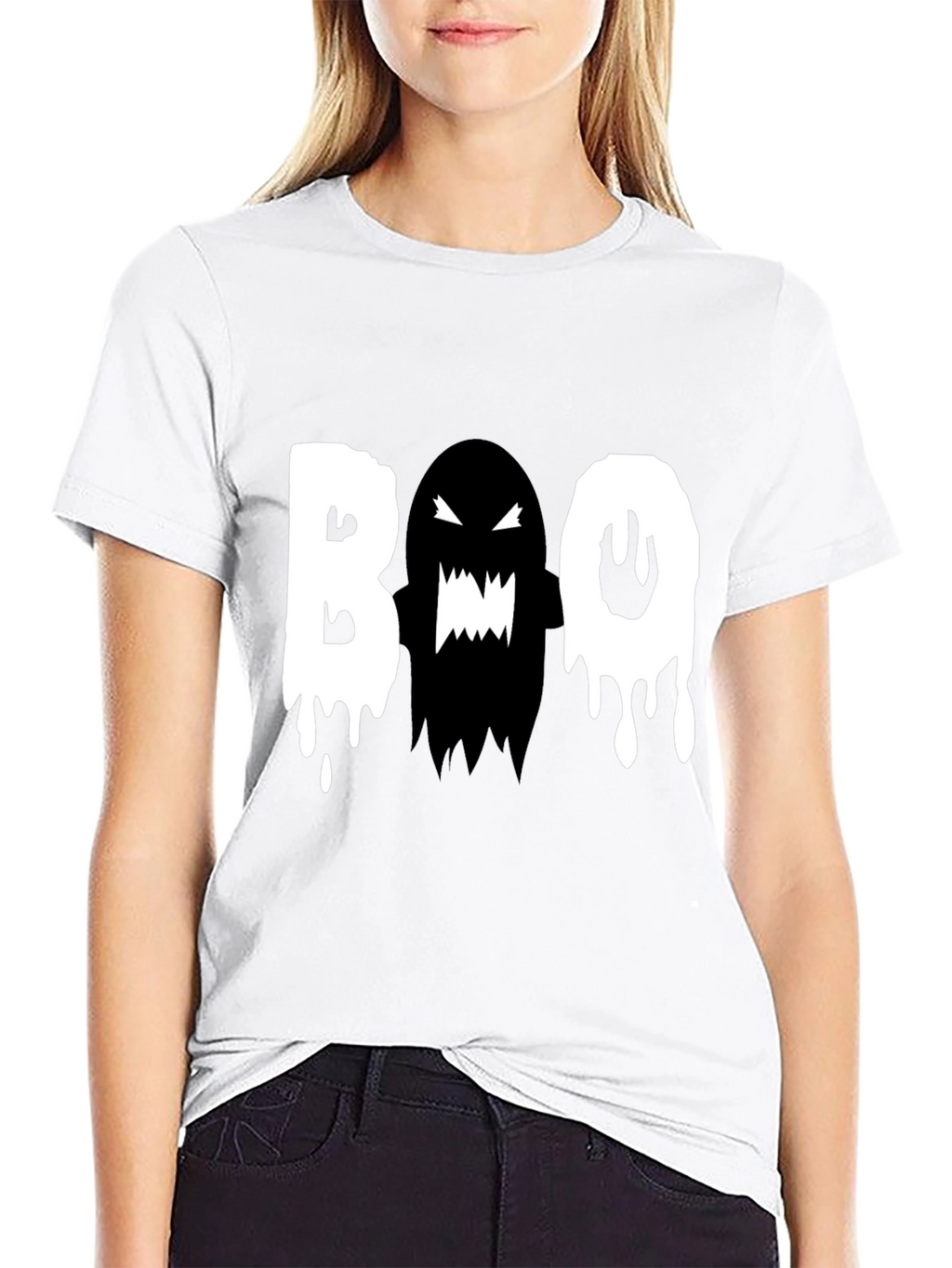 Boo Ghost Graphic Tee - Halloween T-Shirt