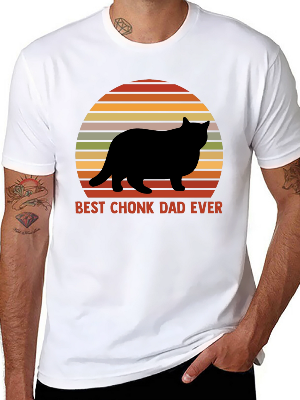 Best Chonk Dad Ever Graphic Tee
