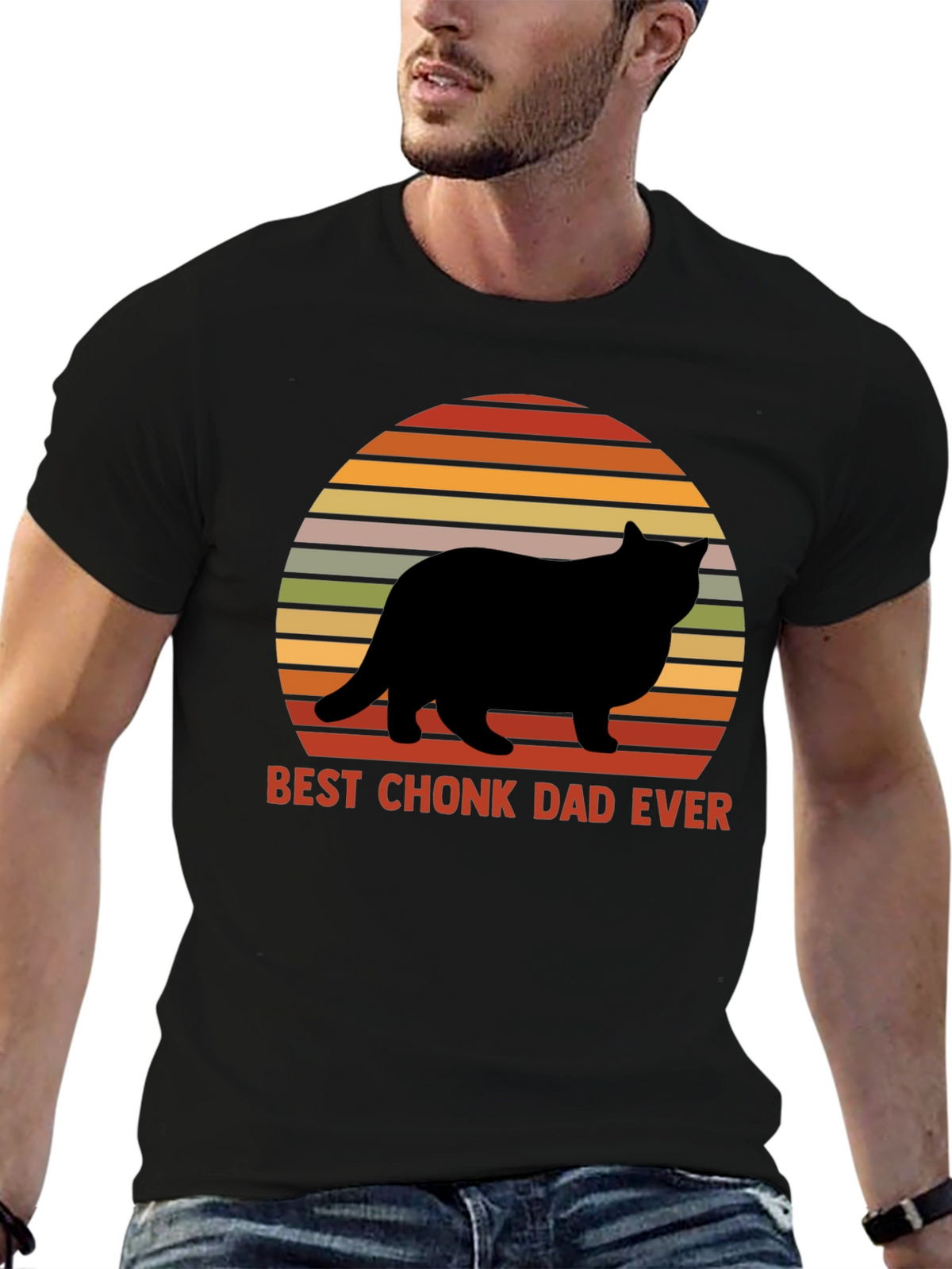 Best Chonk Dad Ever Graphic Tee