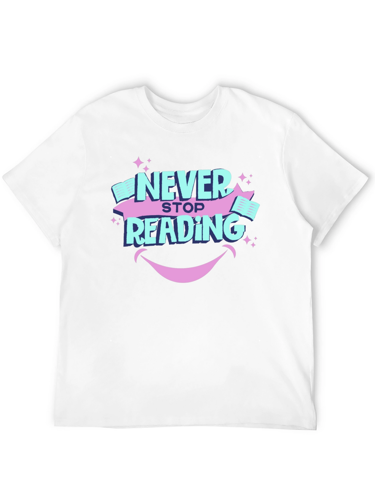 Never Stop Reading Graphic T-Shirt