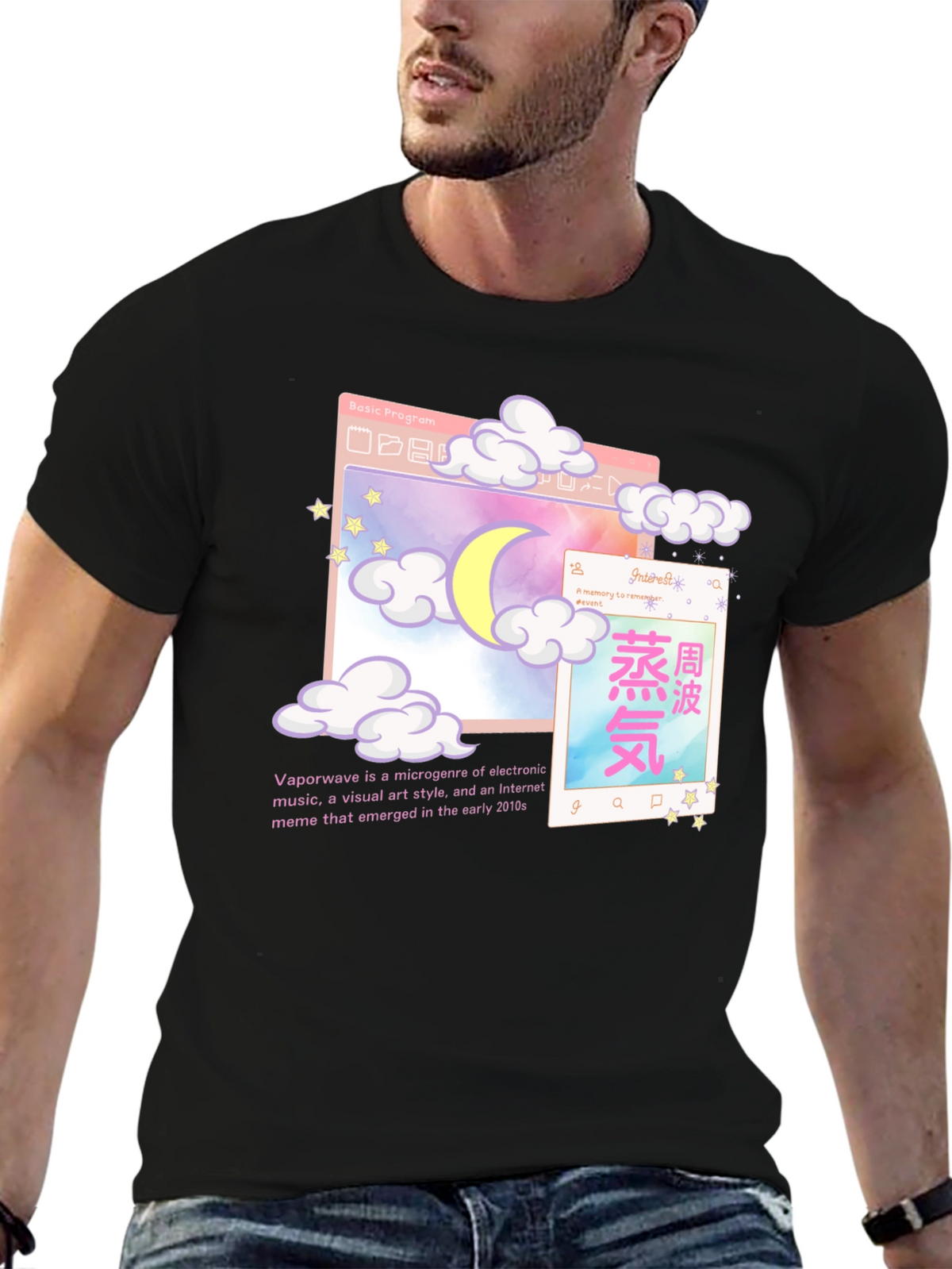 Vaporwave Aesthetic Graphic T-Shirt