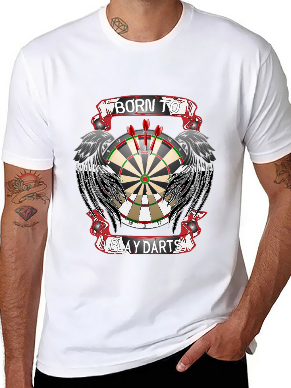 Born to Play Darts Graphic Tee