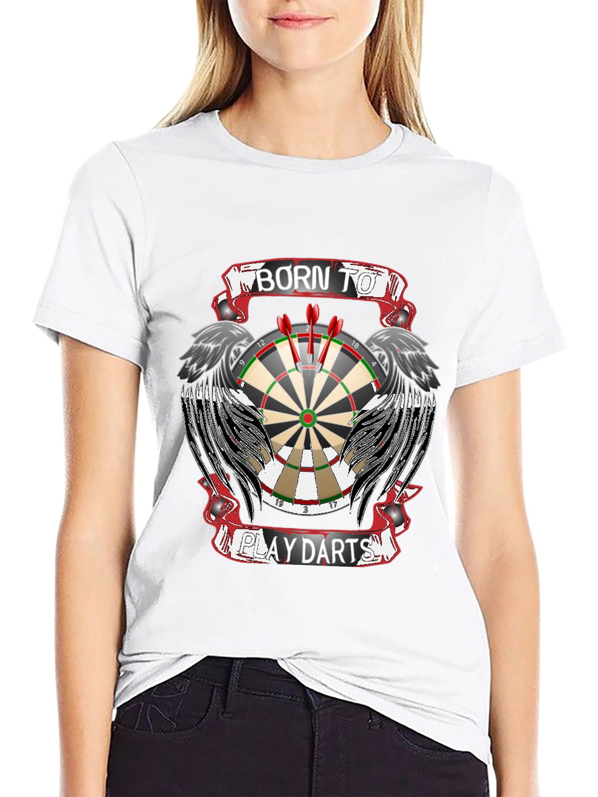 Born to Play Darts Graphic Tee