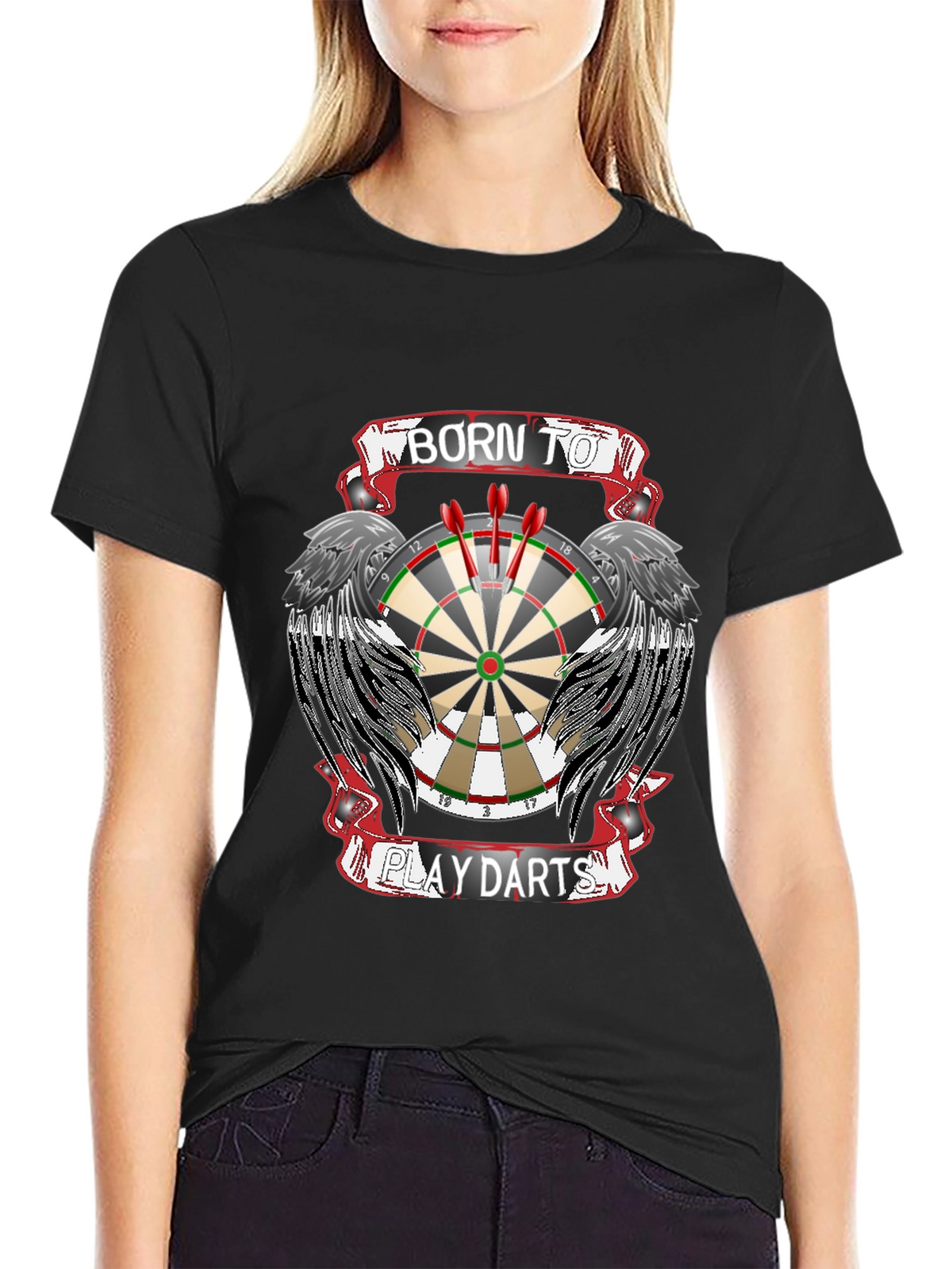 Born to Play Darts Graphic Tee
