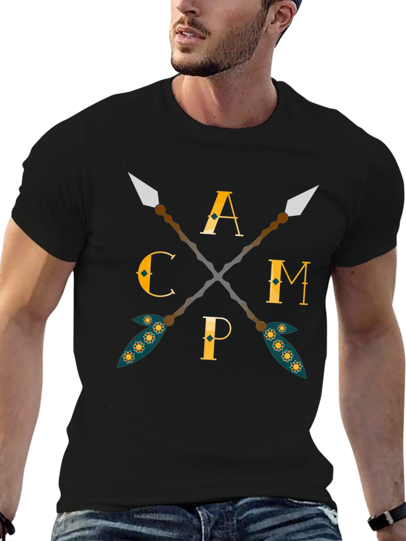 Camping Arrows Graphic T-Shirt
