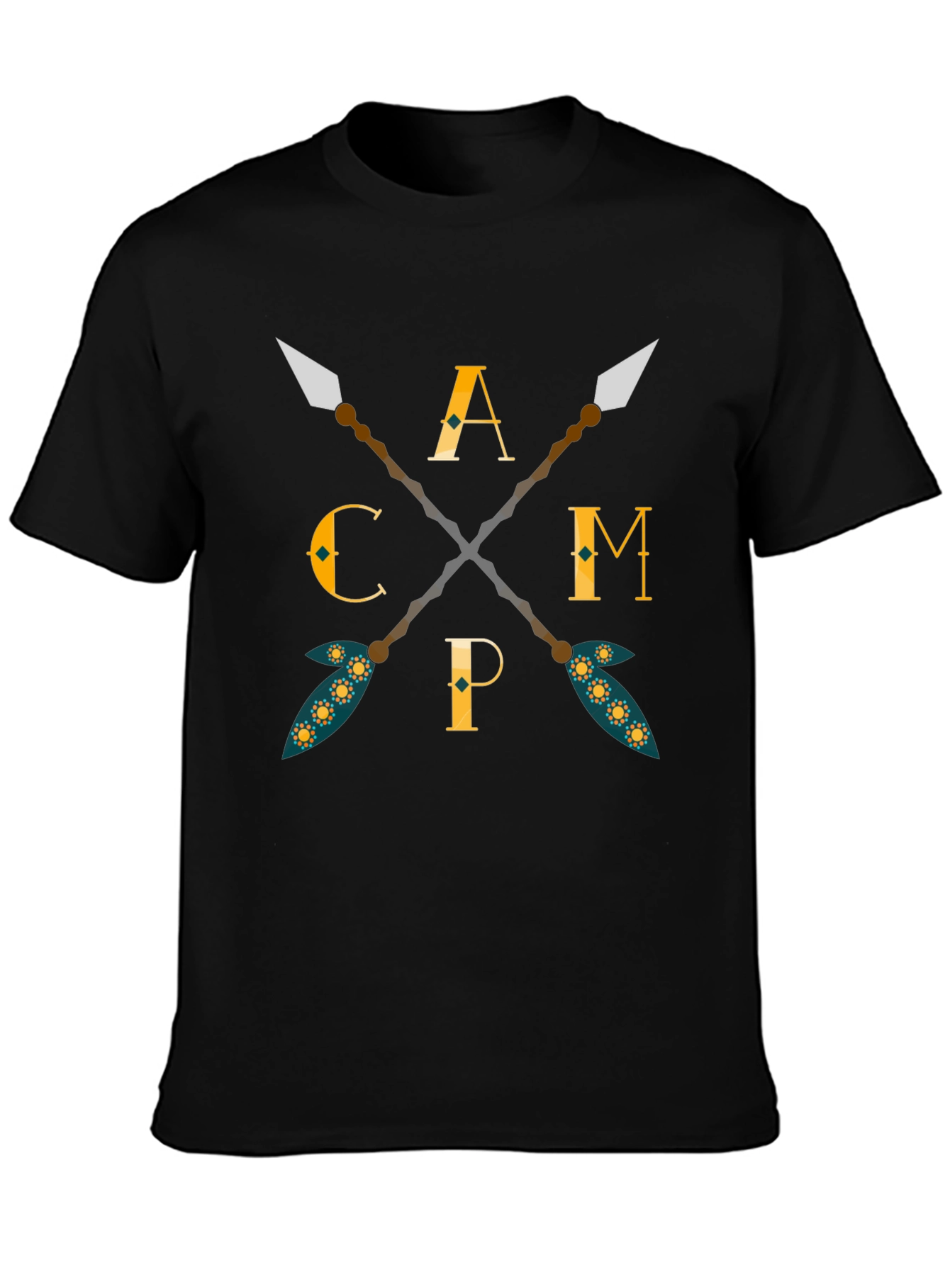 Camping Arrows Graphic T-Shirt