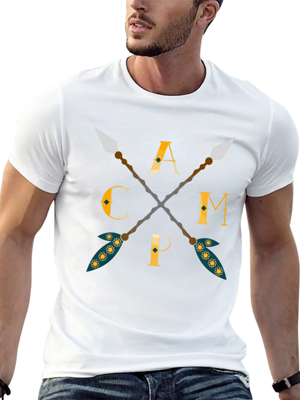 Camping Arrows Graphic T-Shirt