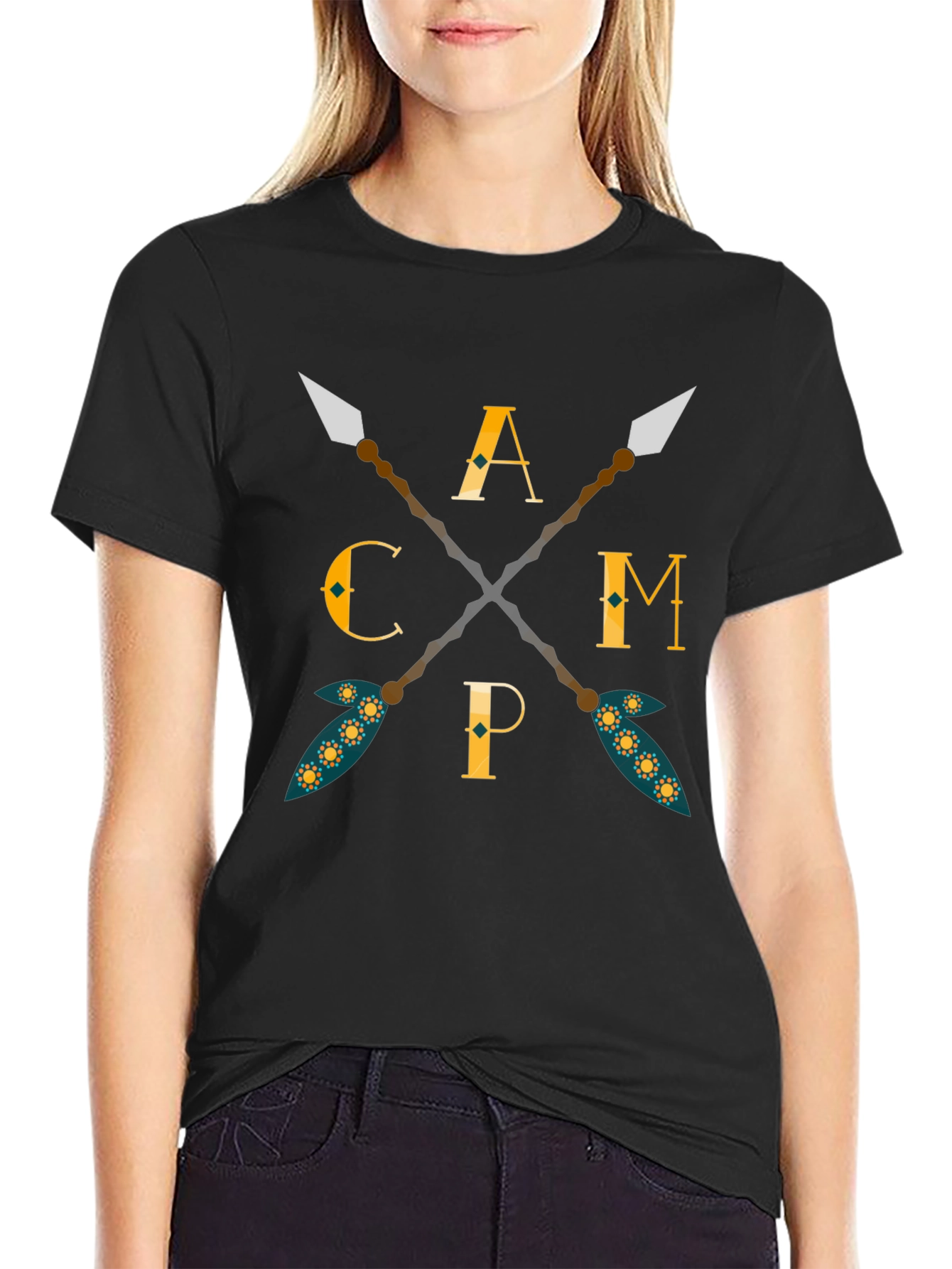 Camping Arrows Graphic T-Shirt