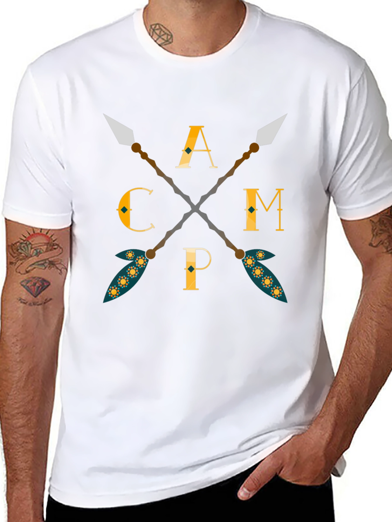 Camping Arrows Graphic T-Shirt