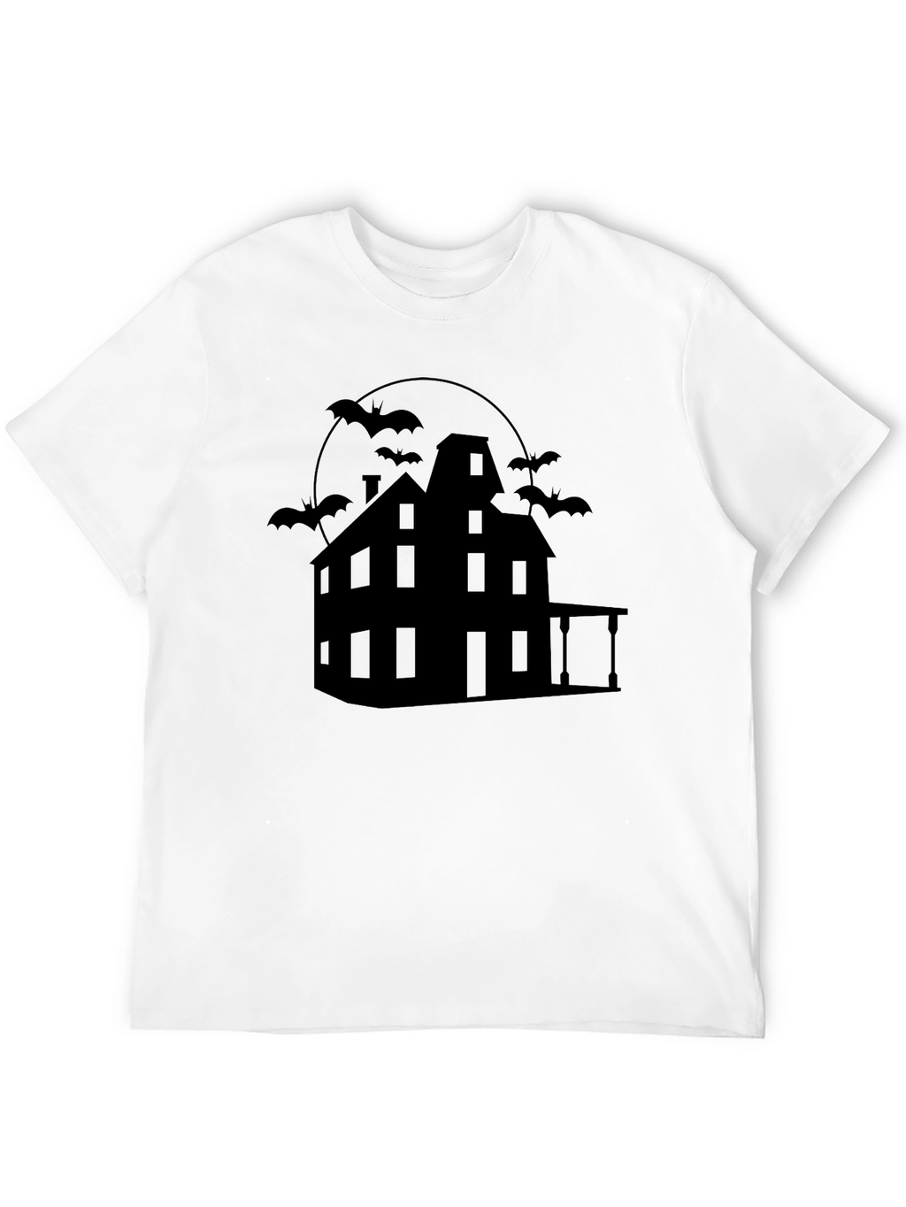 Spooky Haunted House Graphic Tee