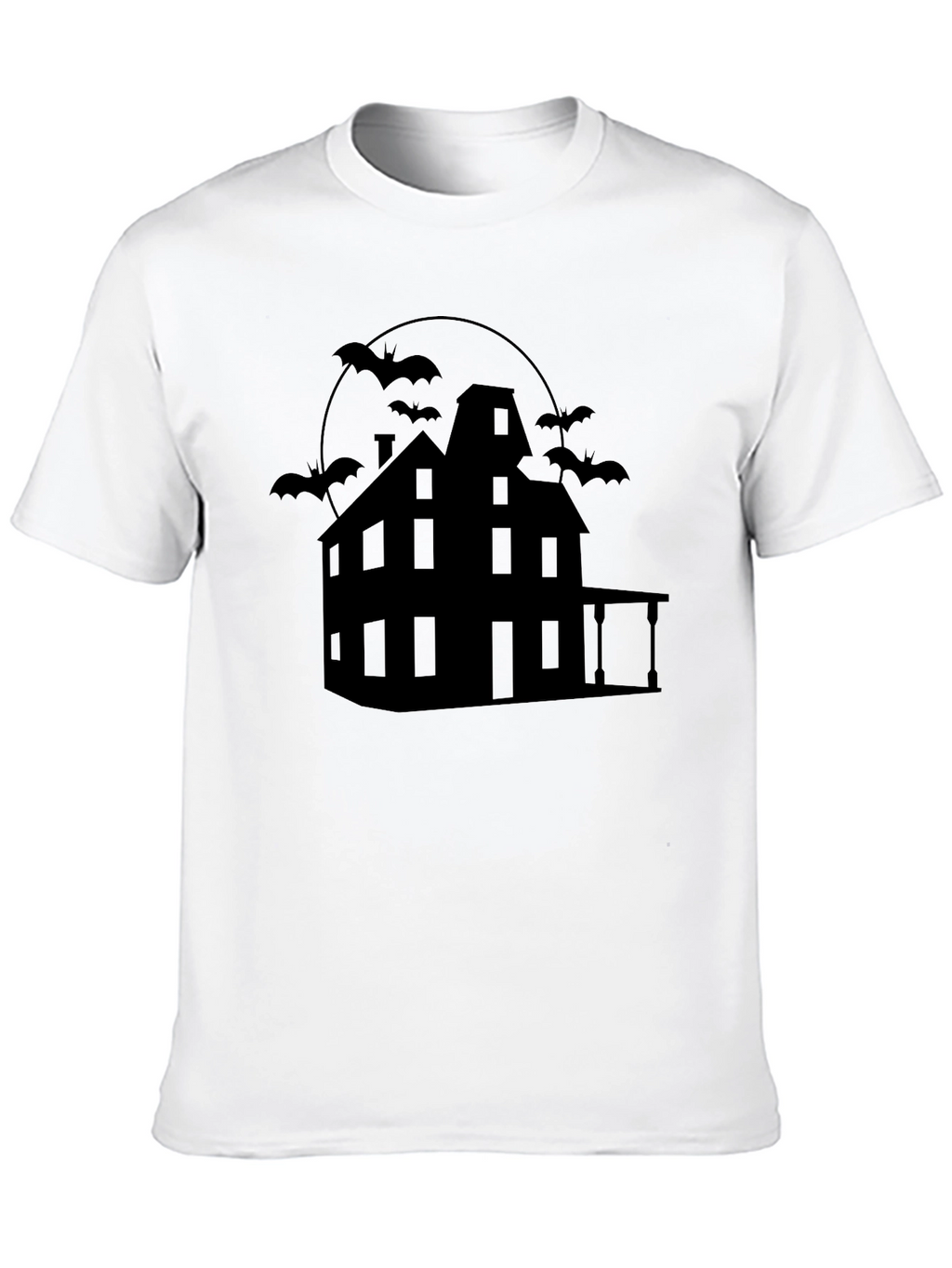 Spooky Haunted House Graphic Tee