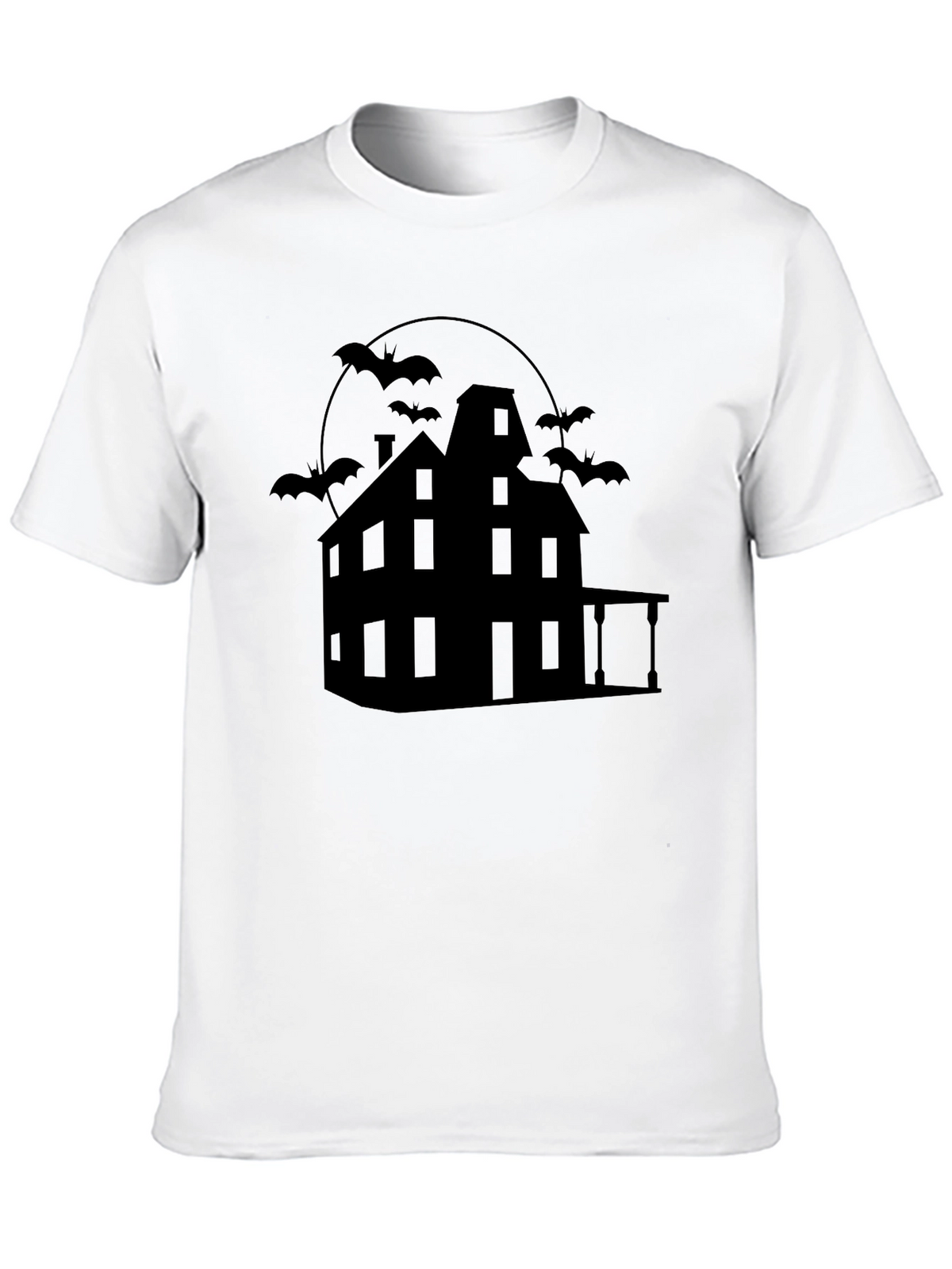 Spooky Haunted House Graphic Tee