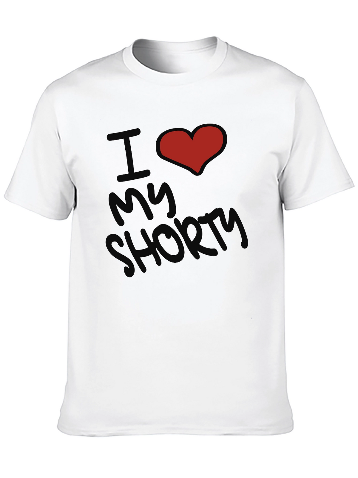 I Heart My Shorty Graphic Tee - Black