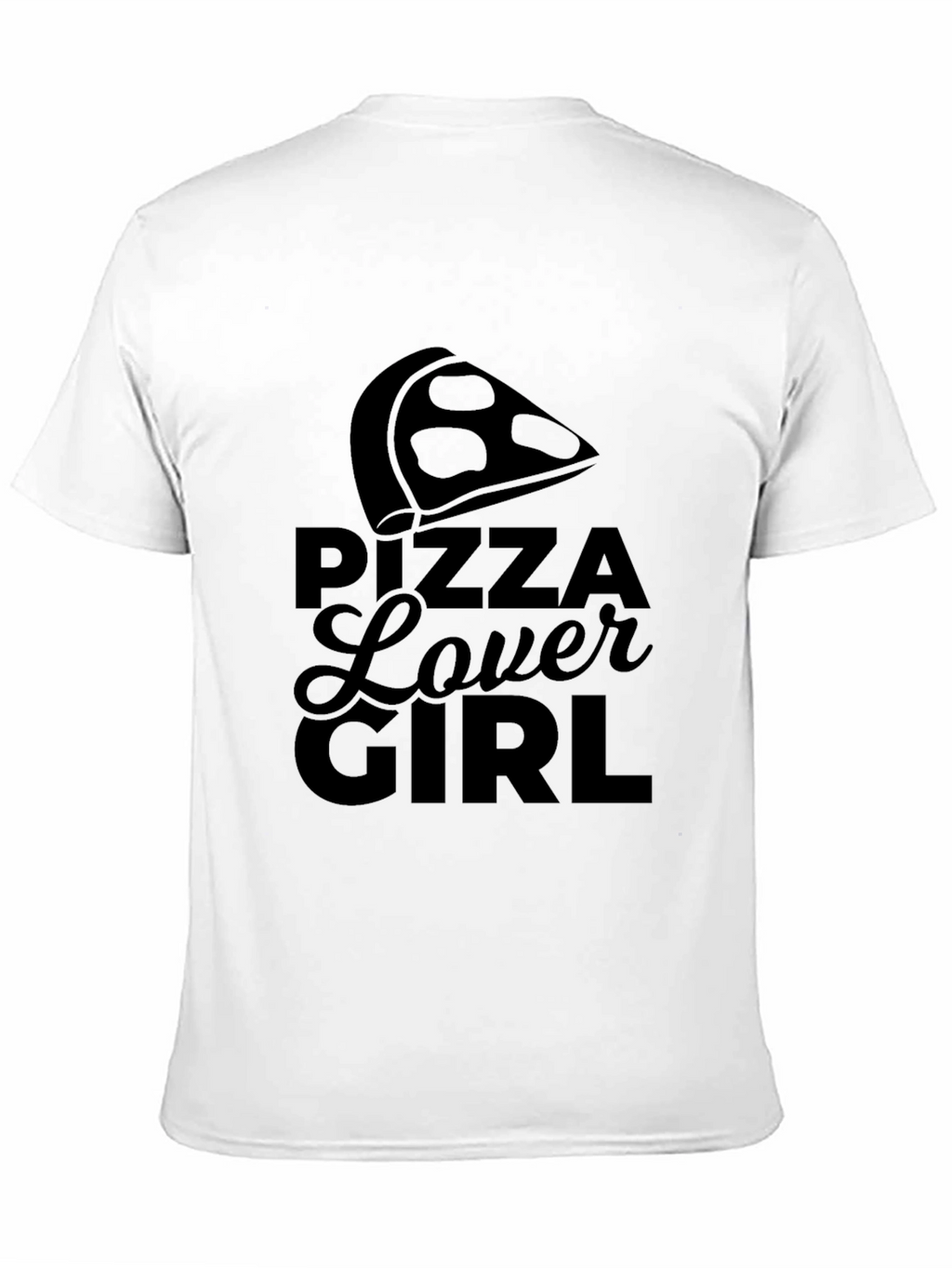 Pizza Lover Girl T-Shirt - Black