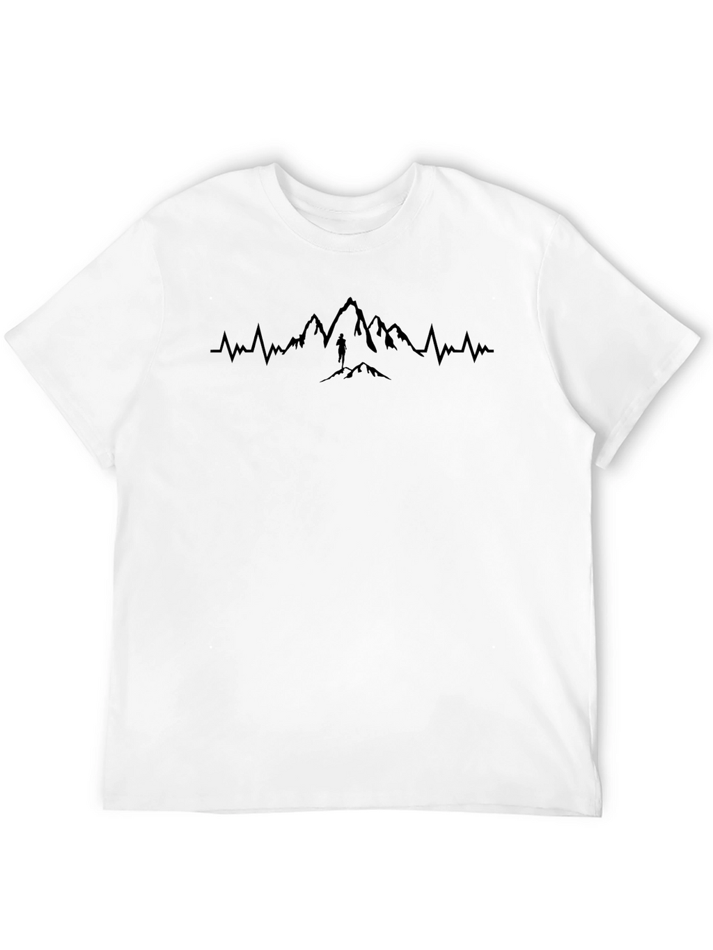 Mountain Pulse T-Shirt - Black Graphic Tee