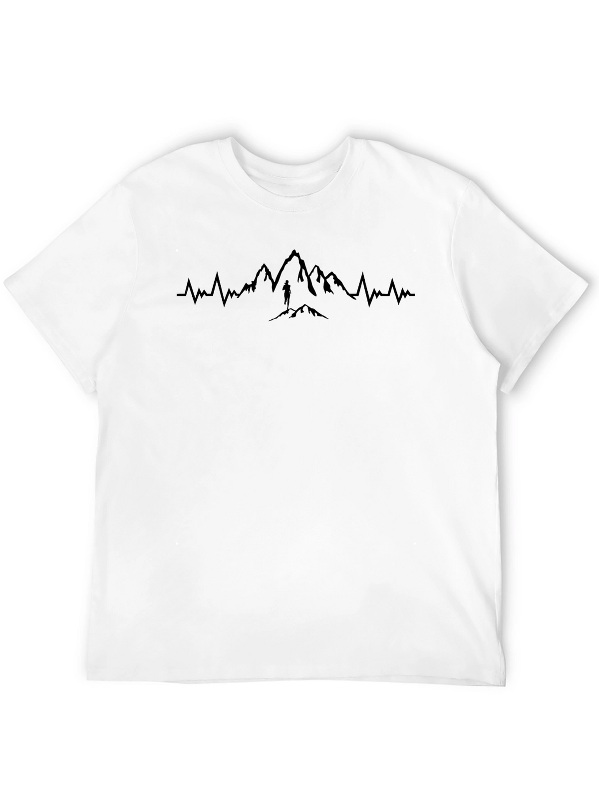 Mountain Pulse T-Shirt - Black Graphic Tee