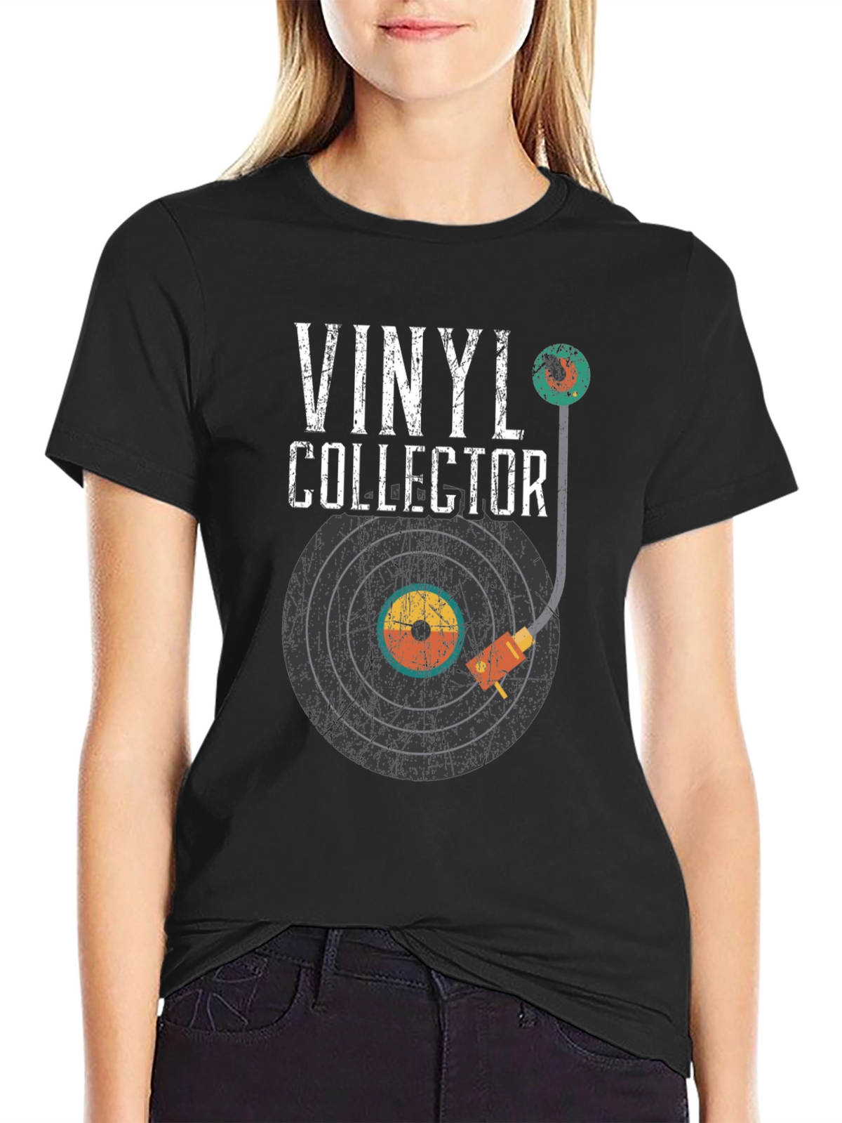Vinyl Collector Graphic Tee - Music Lover T-Shirt