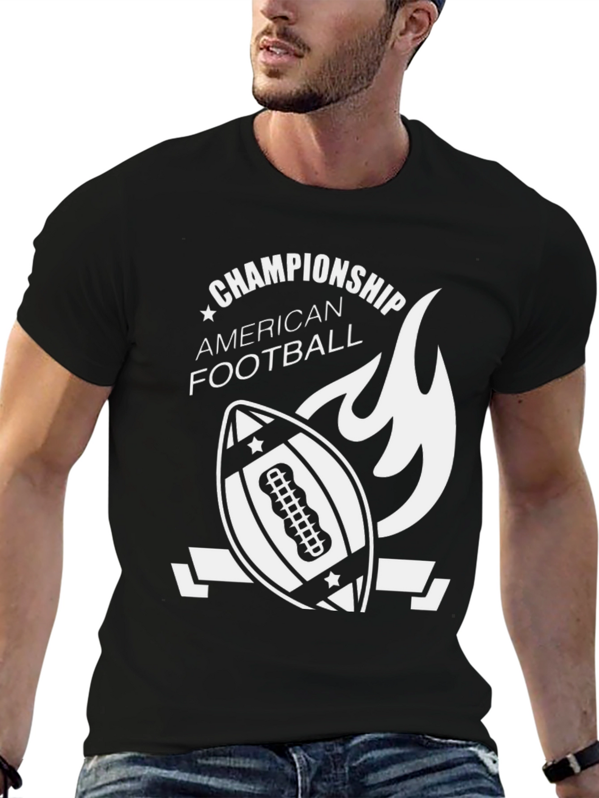 Championship American Football Graphic T-Shirt